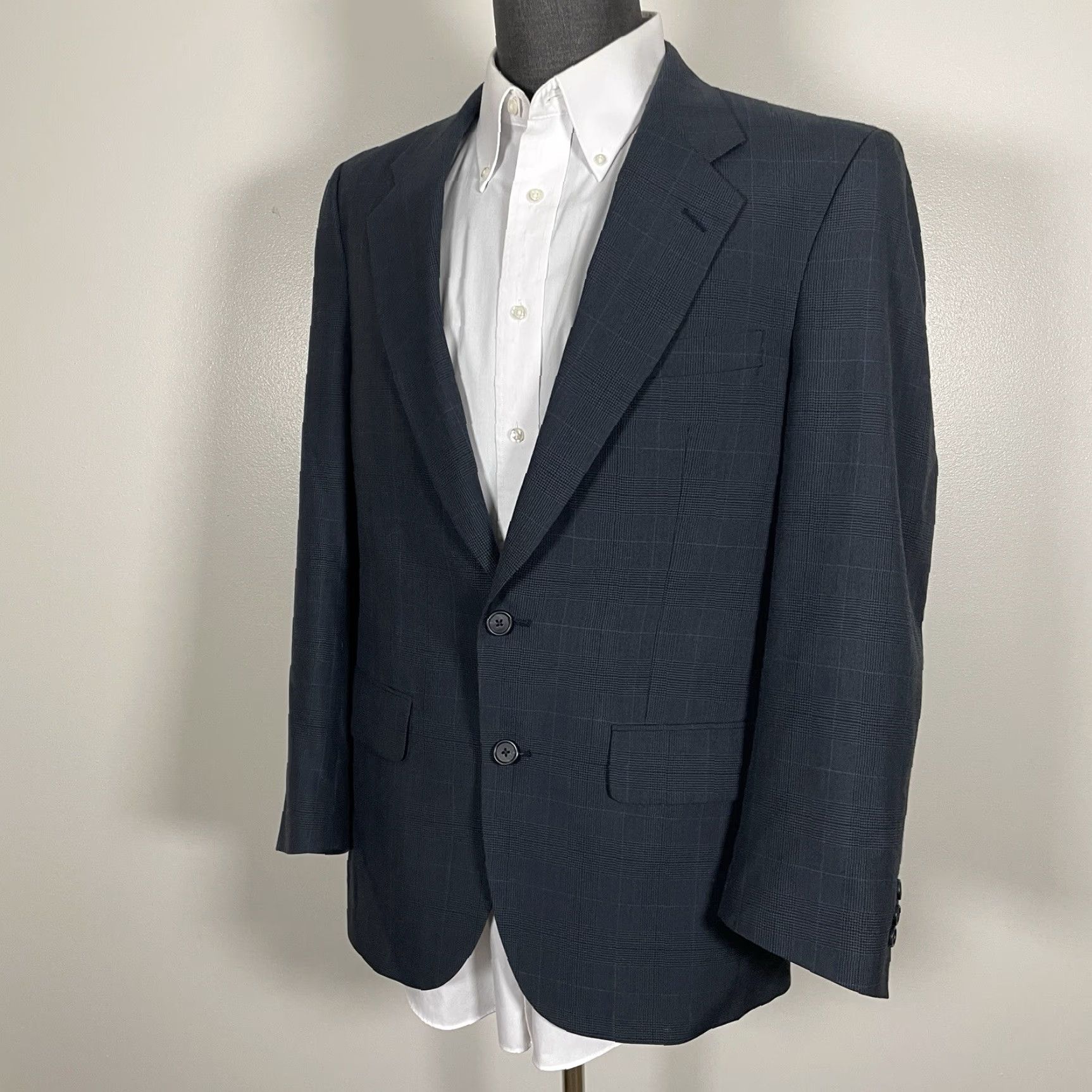 Navy Bespoke Sports Coat Custom Bespoke Sports Coat Wool Cashmere