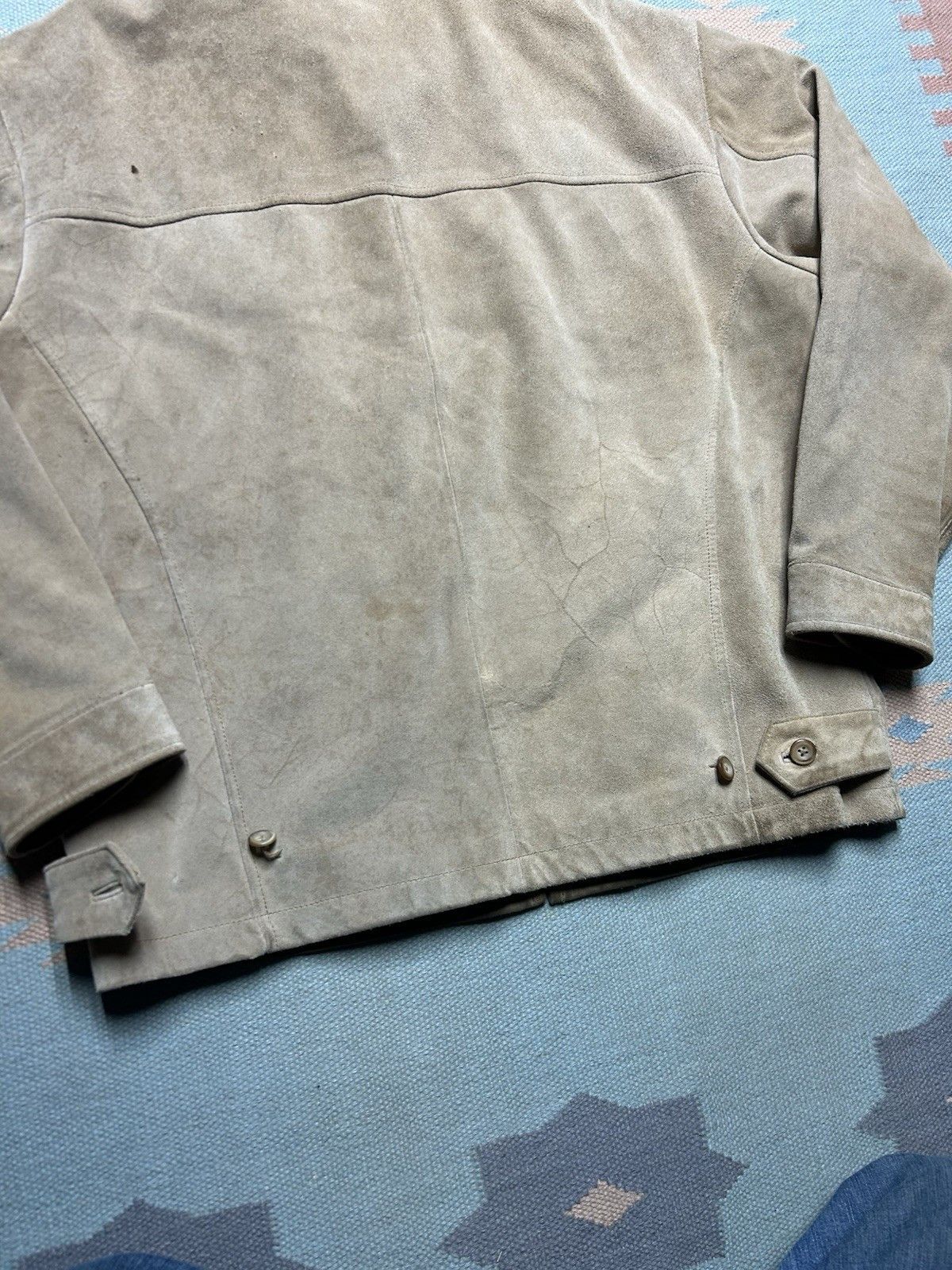 Vintage Vtg L’Homme suede leather jacket quilt line insulated medium Size US M / EU 48-50 / 2 - 8 Thumbnail