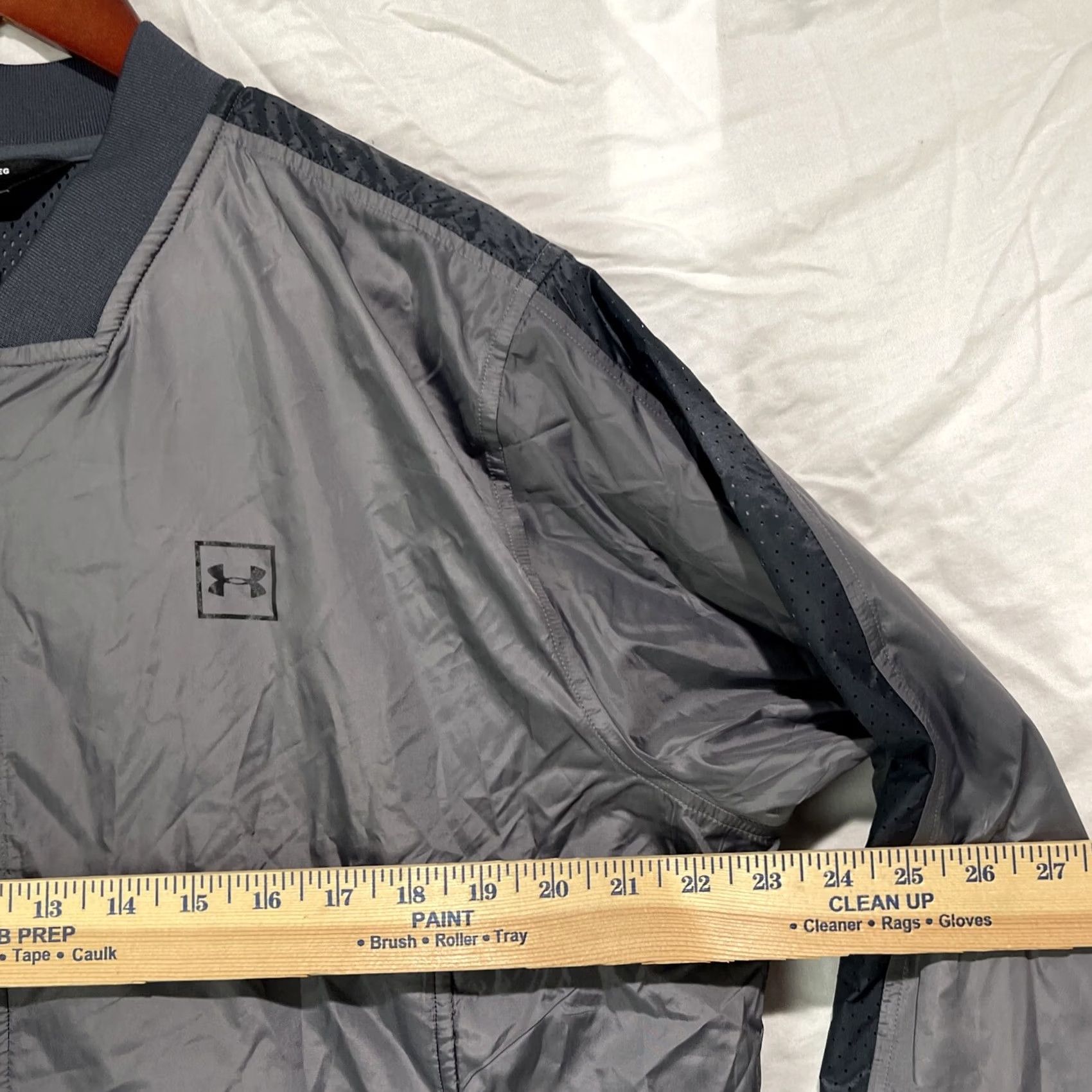 Under Armour Under Armour Jacket Mens XL Zip Up Gray Vented Training Gym Adult Size US XL / EU 56 / 4 - 6 Thumbnail
