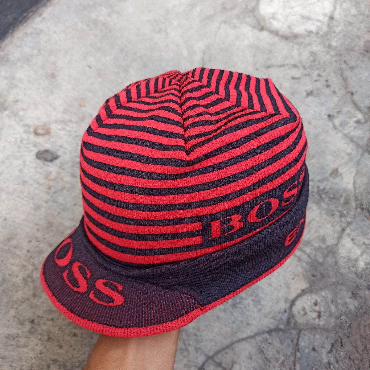 Hugo Boss × Solid and Striped Hugo boss outdoor beanie with visor Size ONE SIZE - 4 Thumbnail