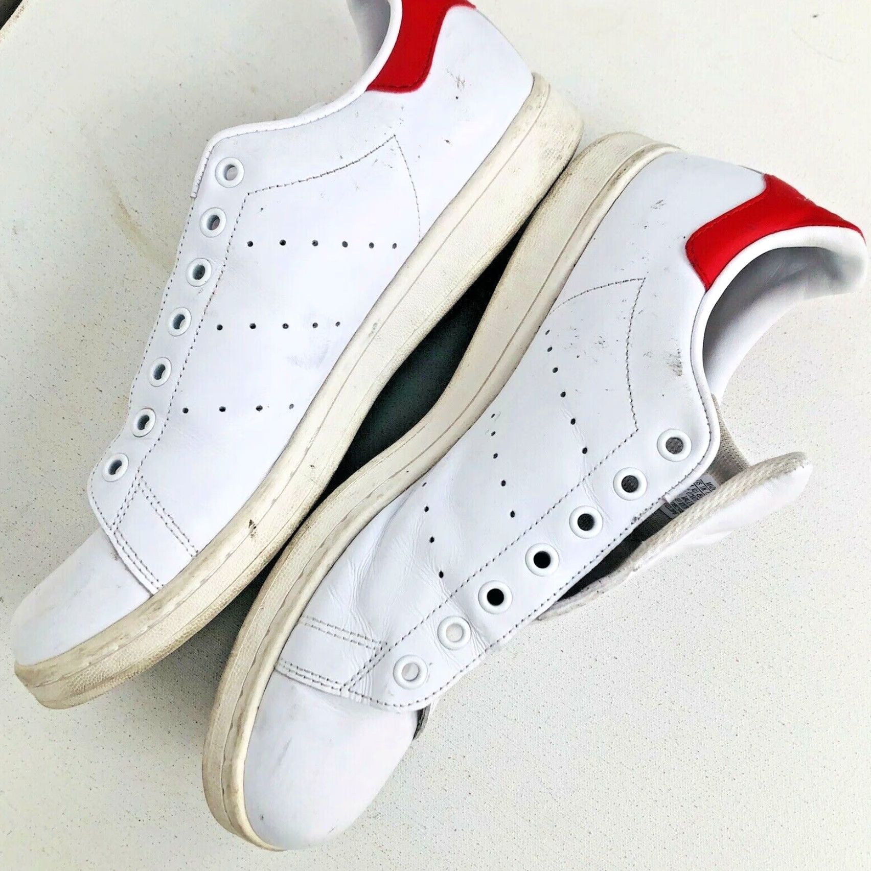 Adidas adidas Stan Smith / Mens Sz.11 Leather Sneakers Adult 11 White Leather Upper Sole 4 Size US 11 / EU 44 - 4 Thumbnail