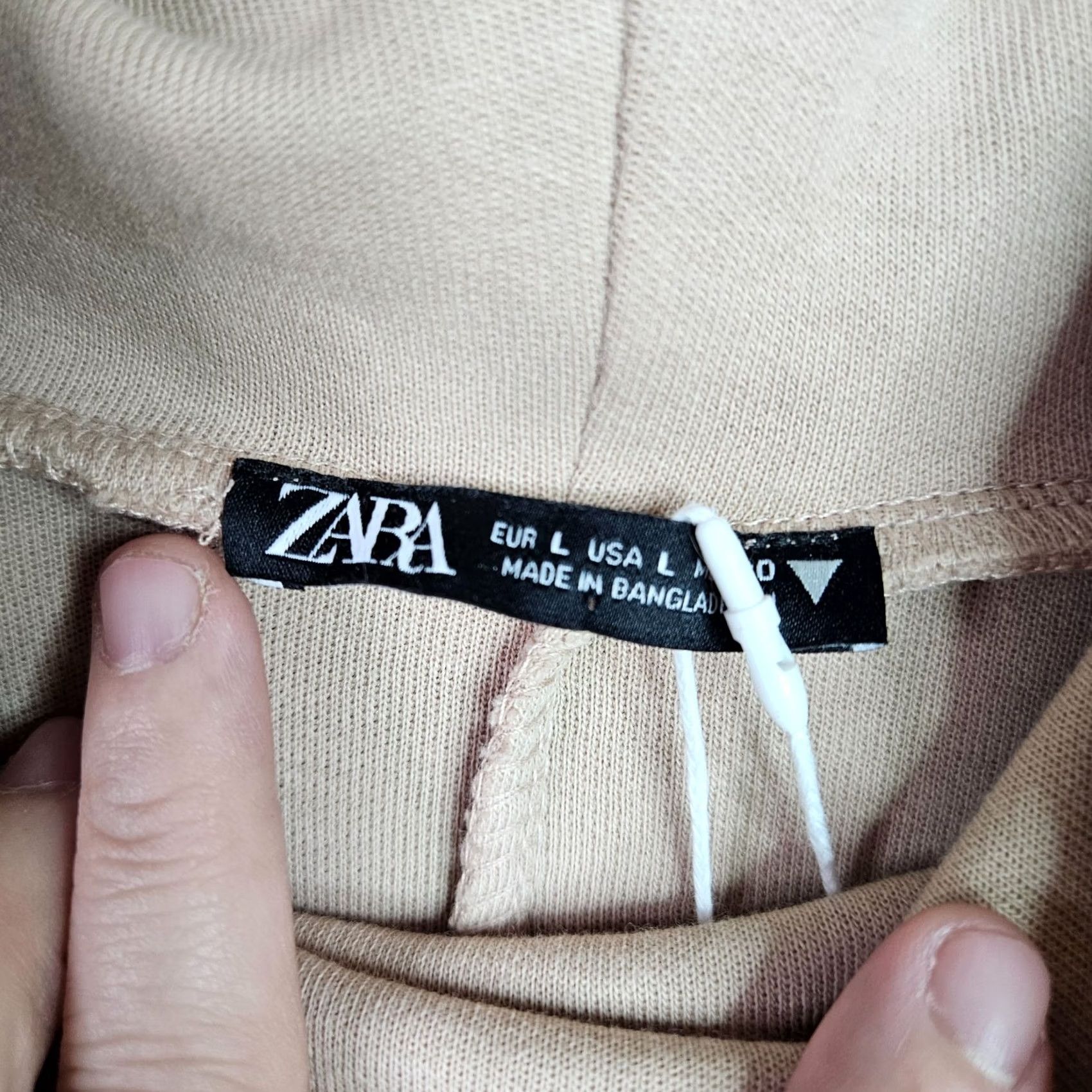 Zara ZARA Beige Knit Turtleneck Women's Dress L Elbow Sleeve Minimalist Modern New Size L / US 10 / IT 46 - 3 Thumbnail