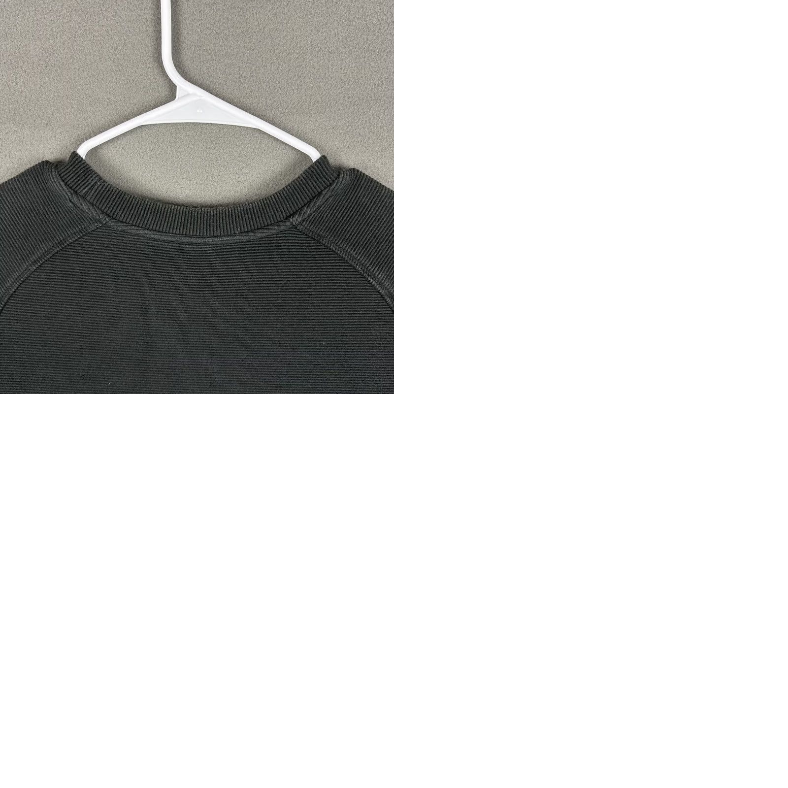 Varley Varley Manning Sweatshirt Womens M Black Ribbed Side Zip Crew Neck Pullover EUC Size M / US 6-8 / IT 42-44 - 10 Thumbnail