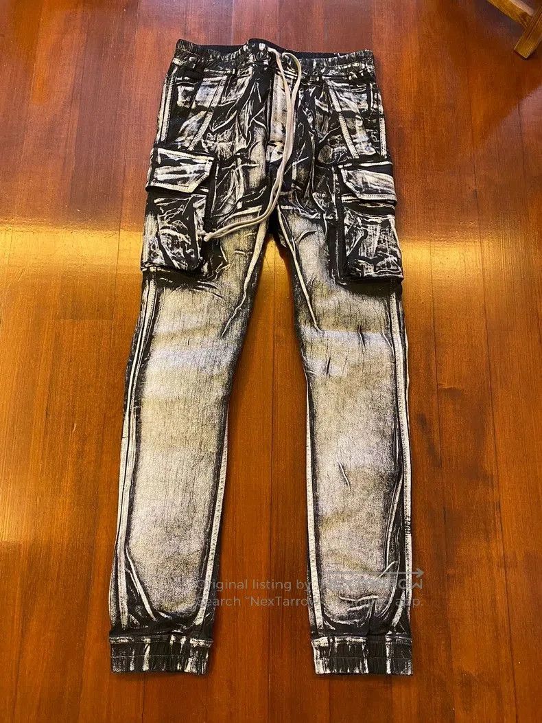 Rick Owens Drkshdw Rick Owens DRKSHDW Coated Denim Pants. Size US 30 / EU 46 - 1 Thumbnail
