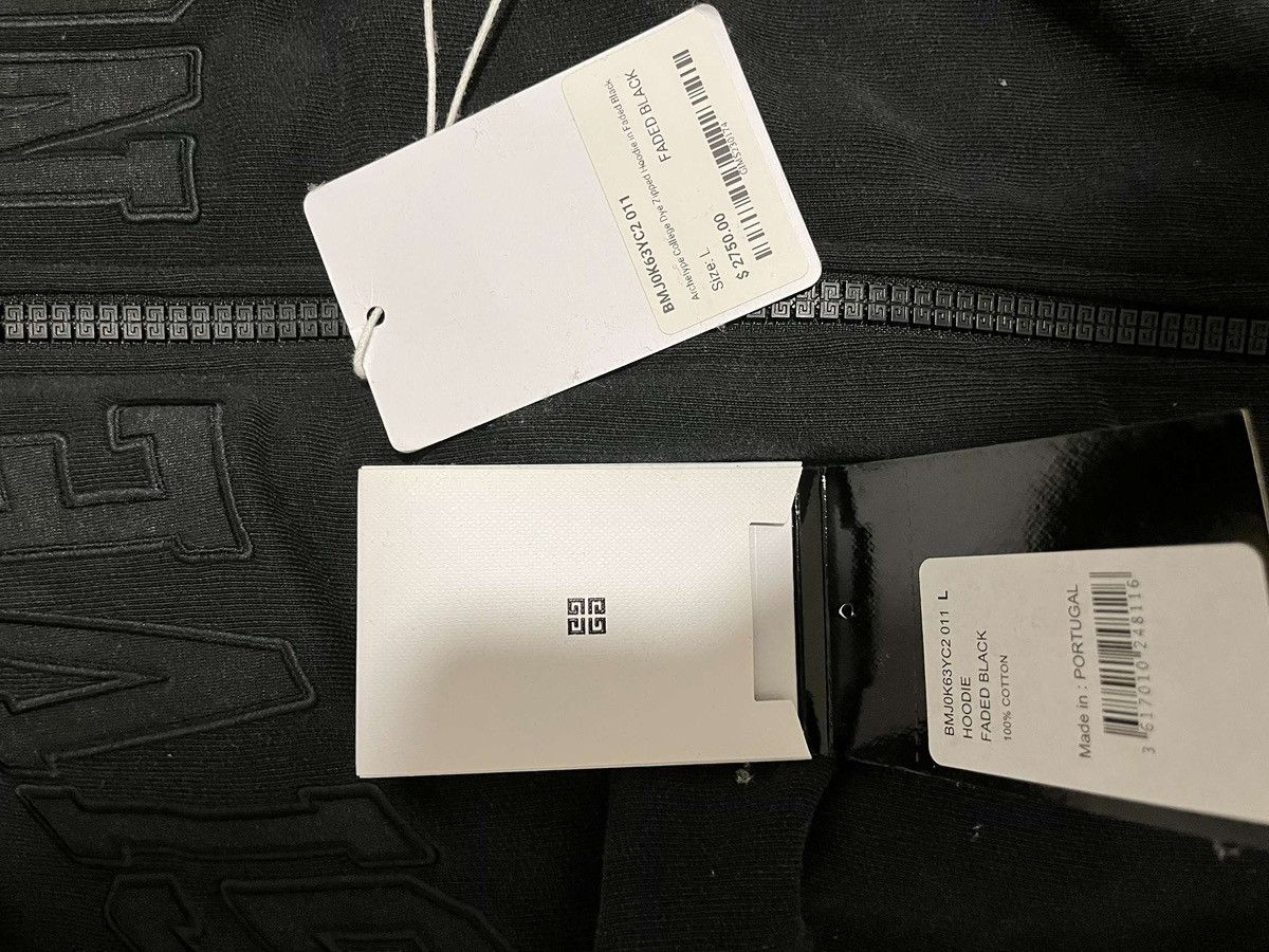 Givenchy Givenchy zip up hoodie in washed black Size US L / EU 52-54 / 3 - 4 Thumbnail