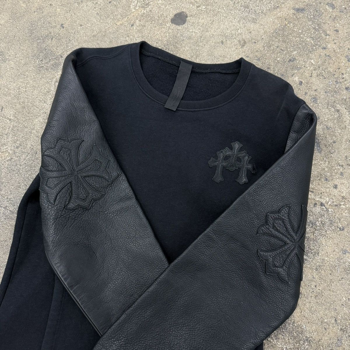 Chrome Hearts Chrome Hearts Leather Patch Sweater Size US M / EU 48-50 / 2 - 7 Thumbnail