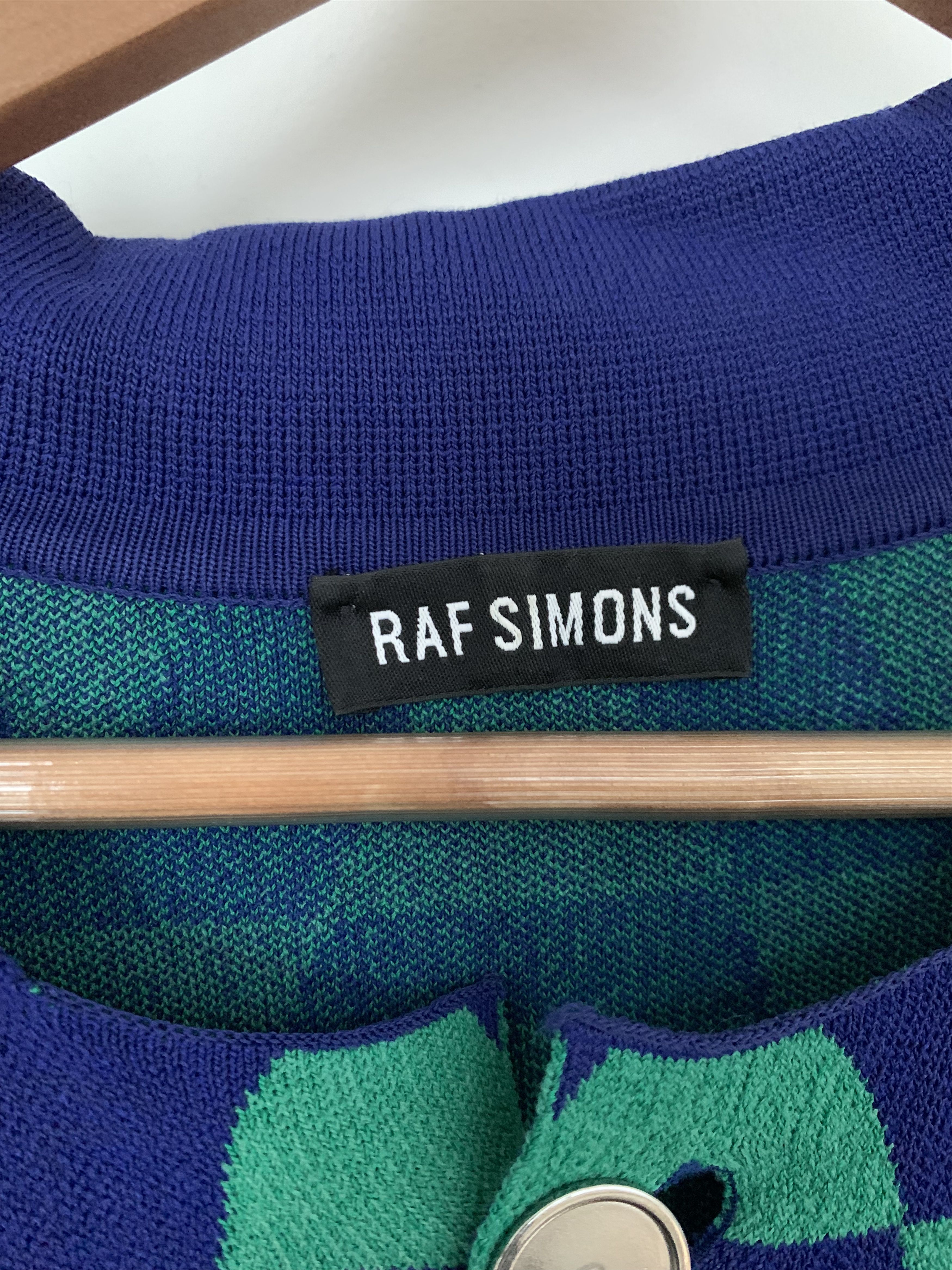 Raf Simons SS14 Green Viscose Cardigan in size S Size US S / EU 44-46 / 1 - 6 Thumbnail