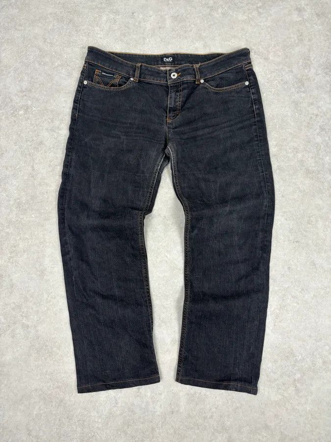 Dolce & Gabbana 2000s Dolce & Gabbana Navy Brut Denim Jeans Size US 33 - 1 Thumbnail