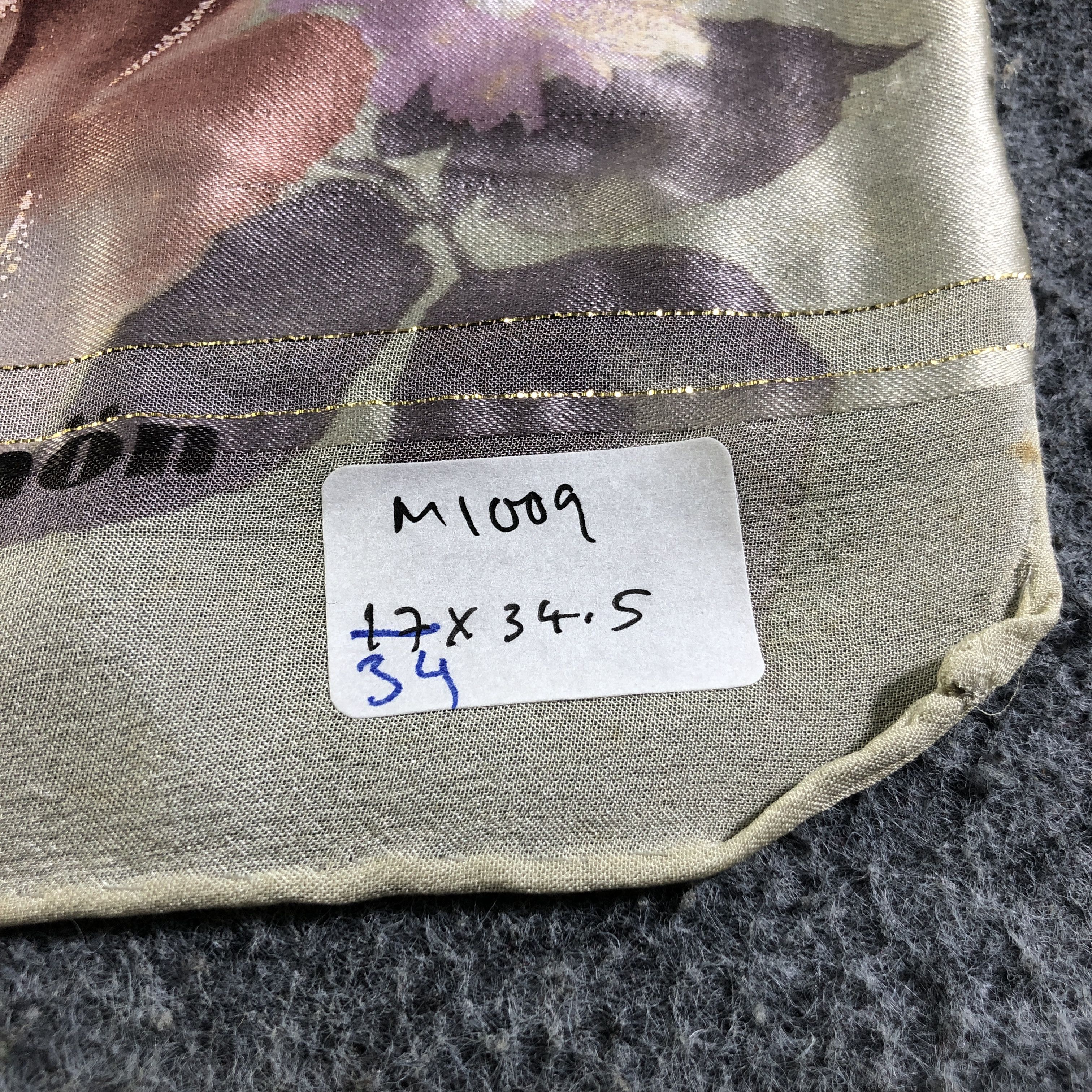 Mila Schon Mila Schon Floral Hand Rolled Silk Scarf M1009 Size ONE SIZE - 15 Thumbnail