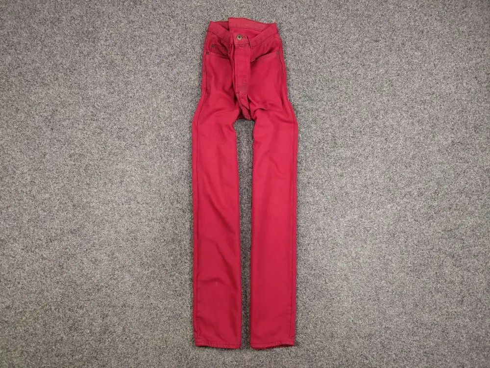 Levi's Rare Vintage 80's Levis 501 Made in Canada Red Denim Jeans Size US 33 - 1 Thumbnail