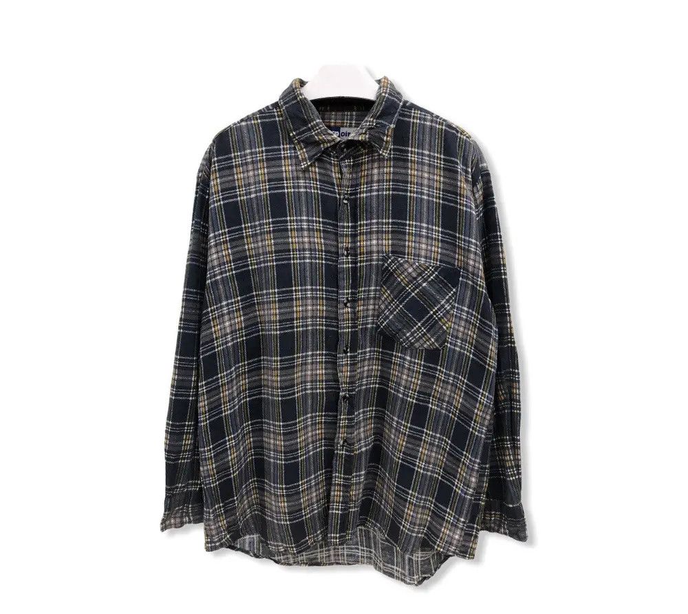 Flannel × Vintage Vintage Espoir Plaid Tartan Flannel Shirt 👕 Size US M / EU 48-50 / 2 - 1 Thumbnail