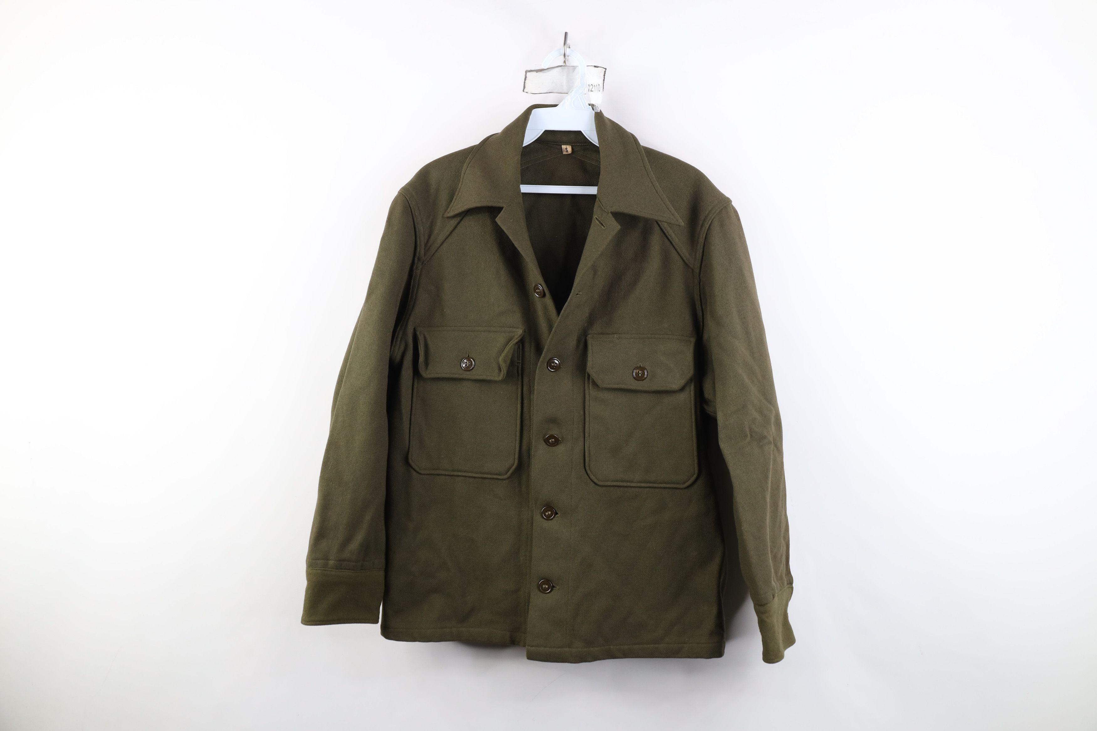 Vintage Vintage 50s Korean War 108 Wool Field Shirt Jacket USGI Size US S / EU 44-46 / 1 - 1 Thumbnail
