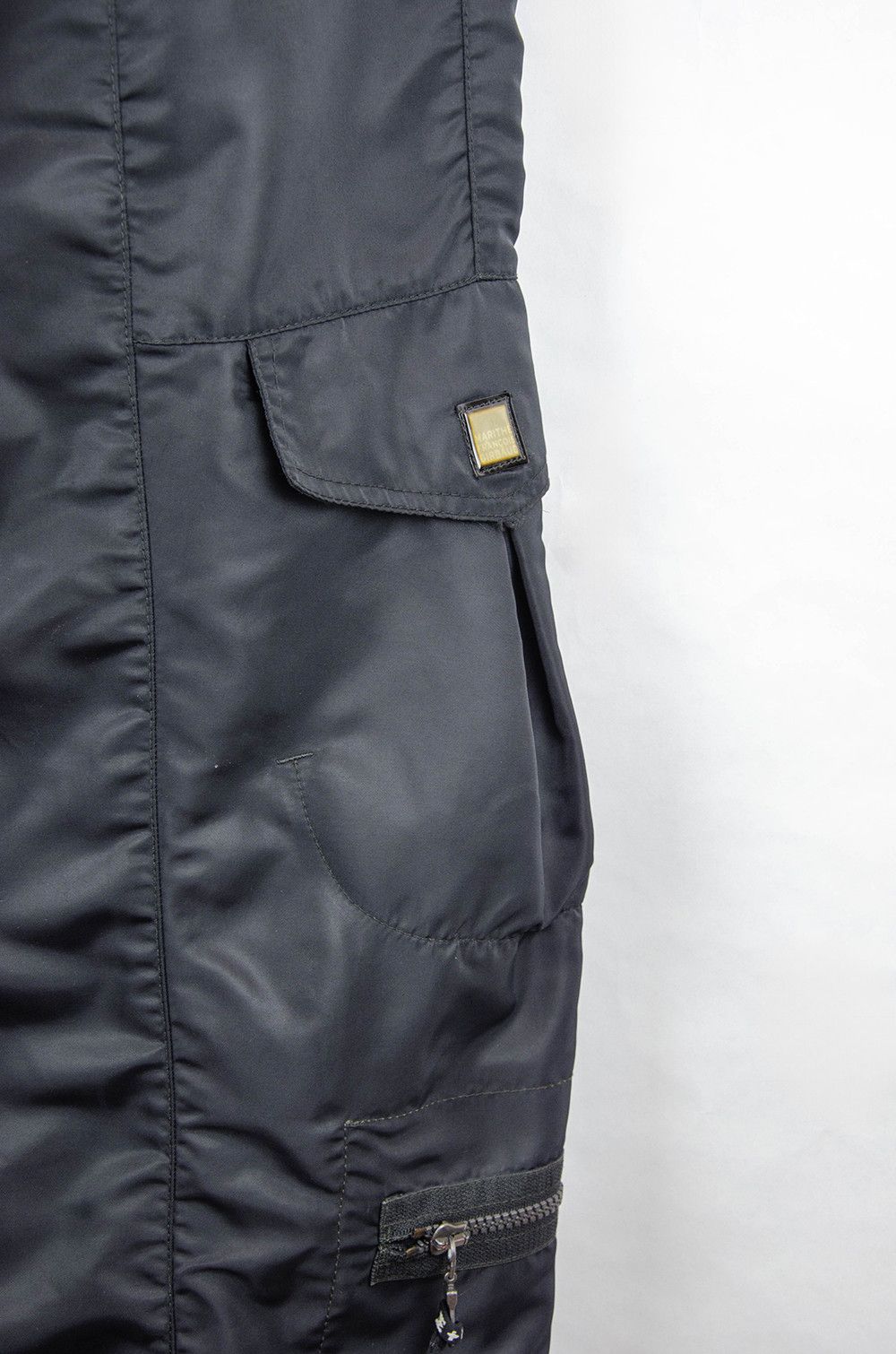 Marithe + Francois Girbaud Girbaud Nylon Cargo Overalls Black Techwear - Size IT42 Size 28" / US 6 / IT 42 - 7 Thumbnail