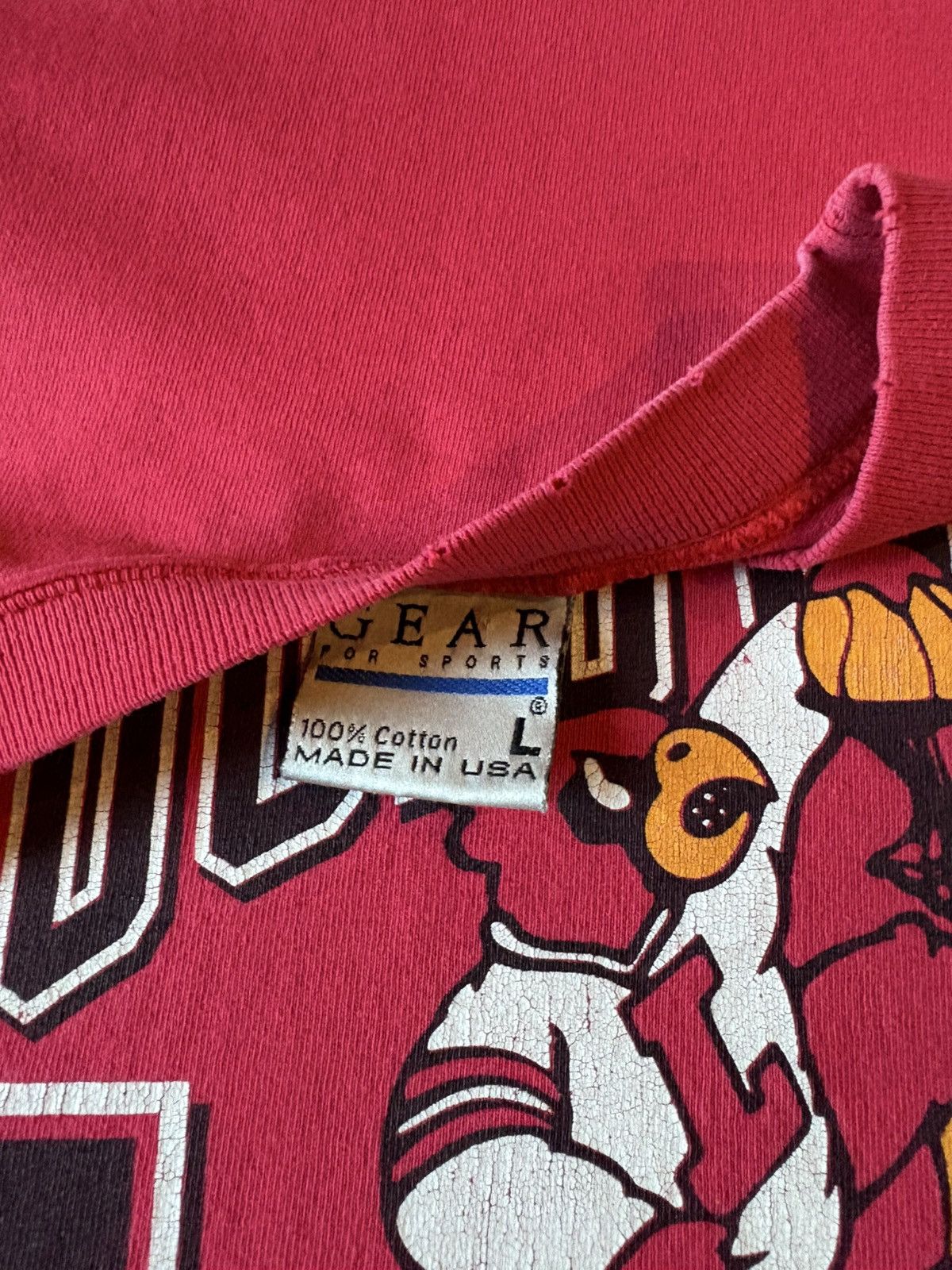 Vintage Vintage Louisville Cardinals Basketball T-shirt Large Size US L / EU 52-54 / 3 - 3 Thumbnail