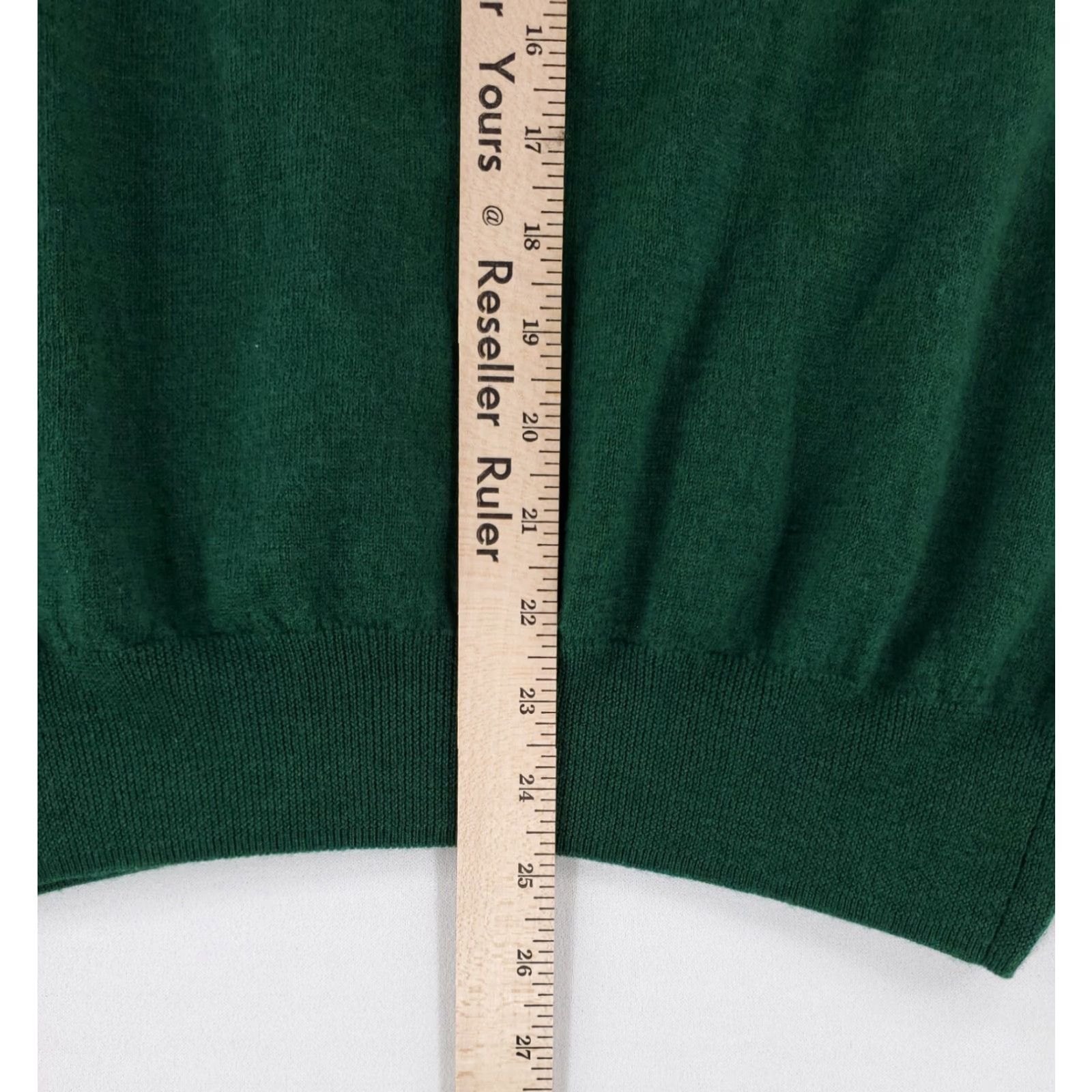 Peter Millar Peter Millar Sweater Vest 1/4 100% Merino Wool Green Mens XL Size US XL / EU 56 / 4 - 6 Thumbnail