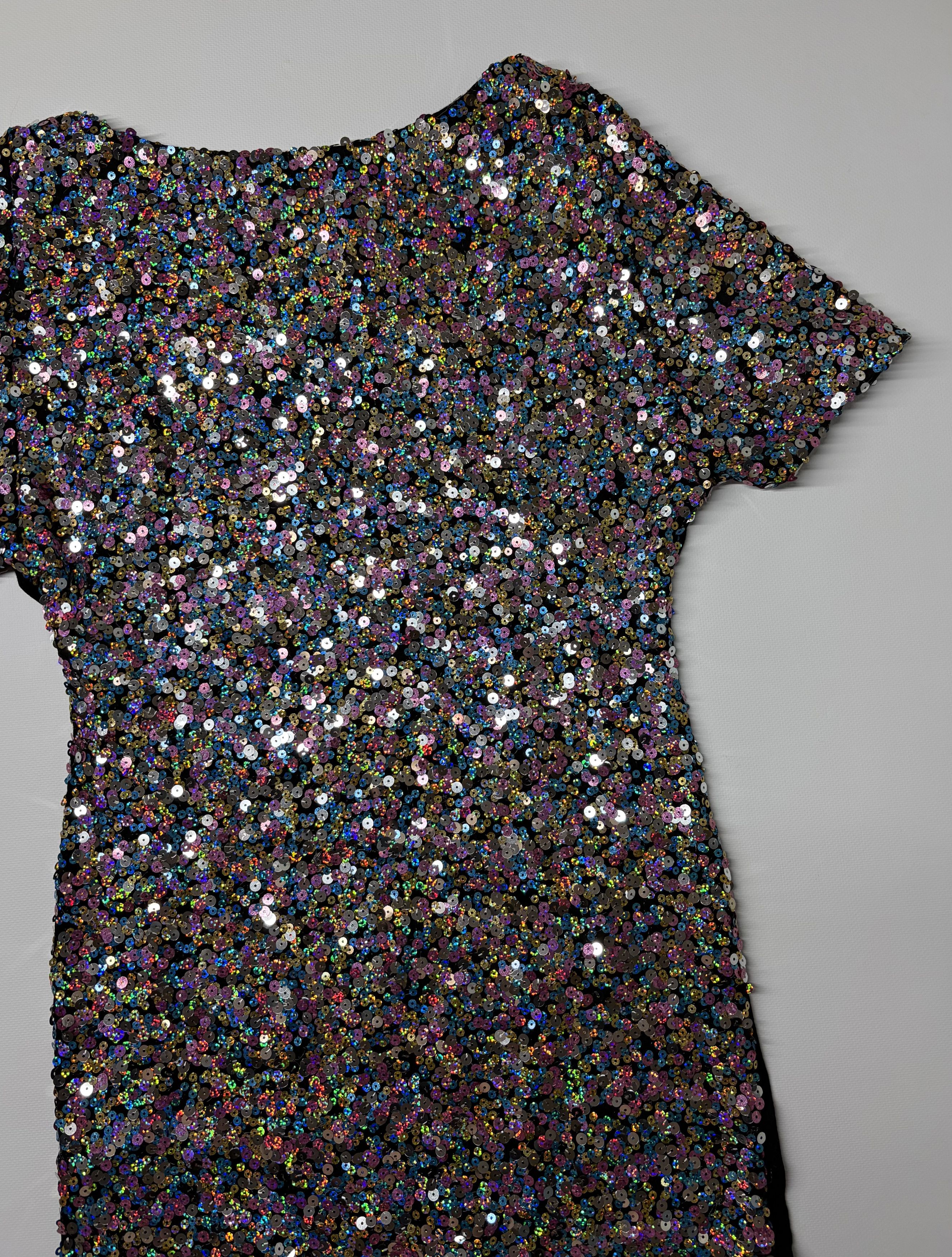 Vintage Vintage Mini Dress Size L / US 10 / IT 46 - 3 Thumbnail
