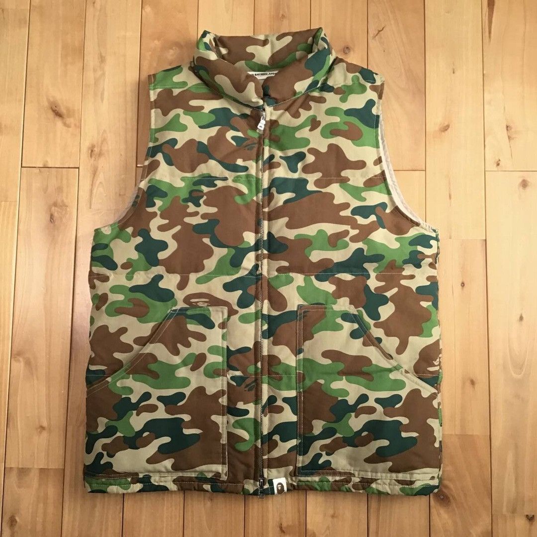 Bape BAPE Puzzle Camo Puffer Down Vest a bathing ape NIGO Size US M / EU 48-50 / 2 - 1 Thumbnail