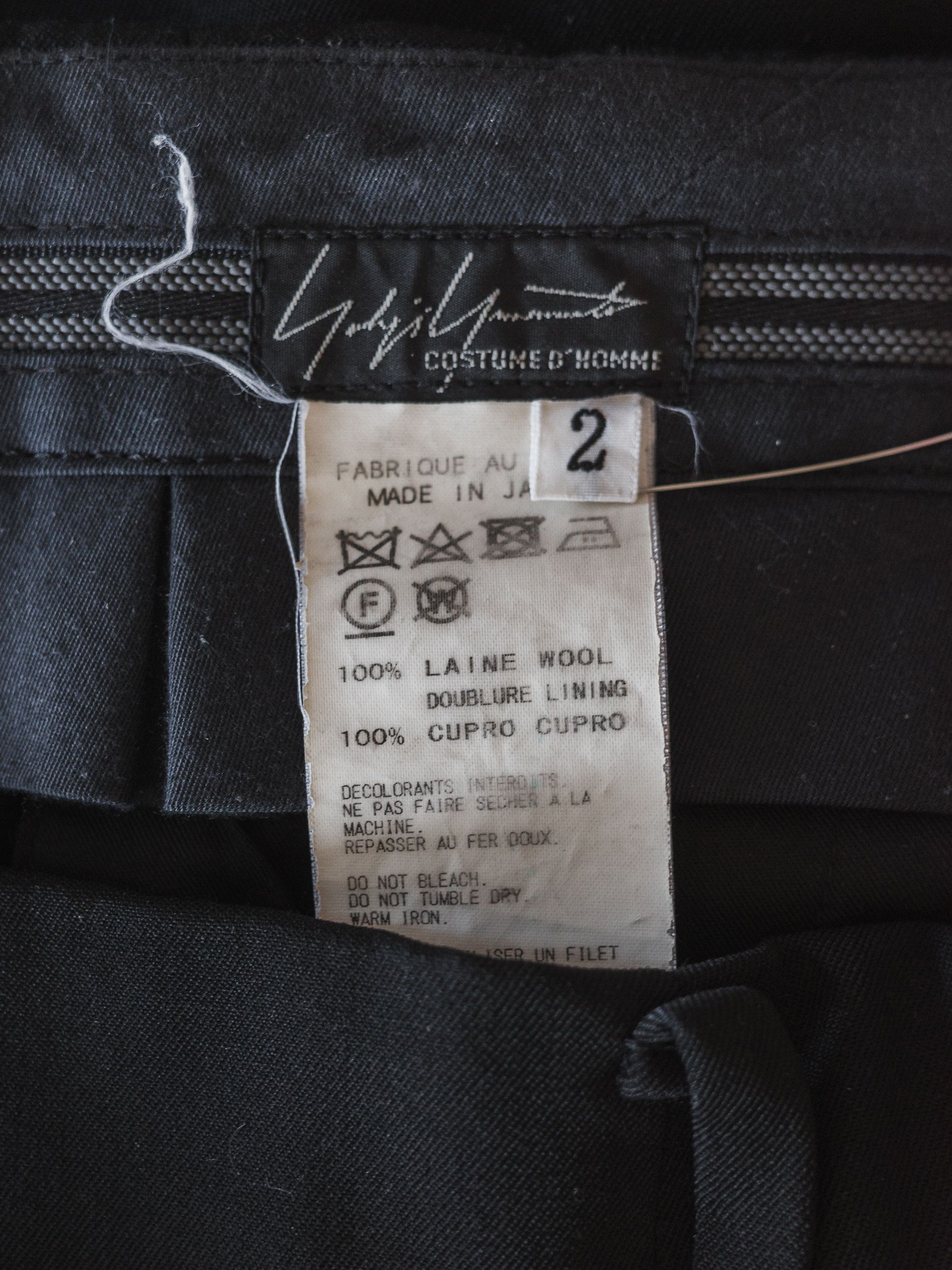 Yohji Yamamoto Costume D'Homme Trousers Size US 30 / EU 46 - 3 Thumbnail