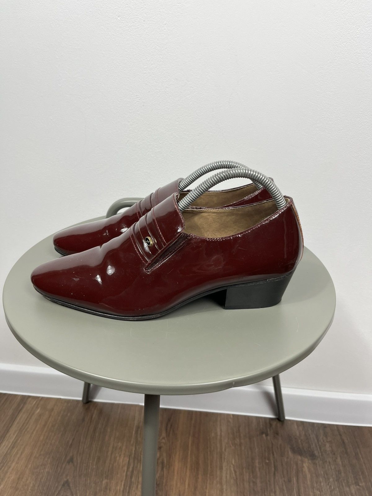 Other Lucini Burgundy Patent Leather Loafers UK 8 Size US 10 / IT 40 - 5 Thumbnail