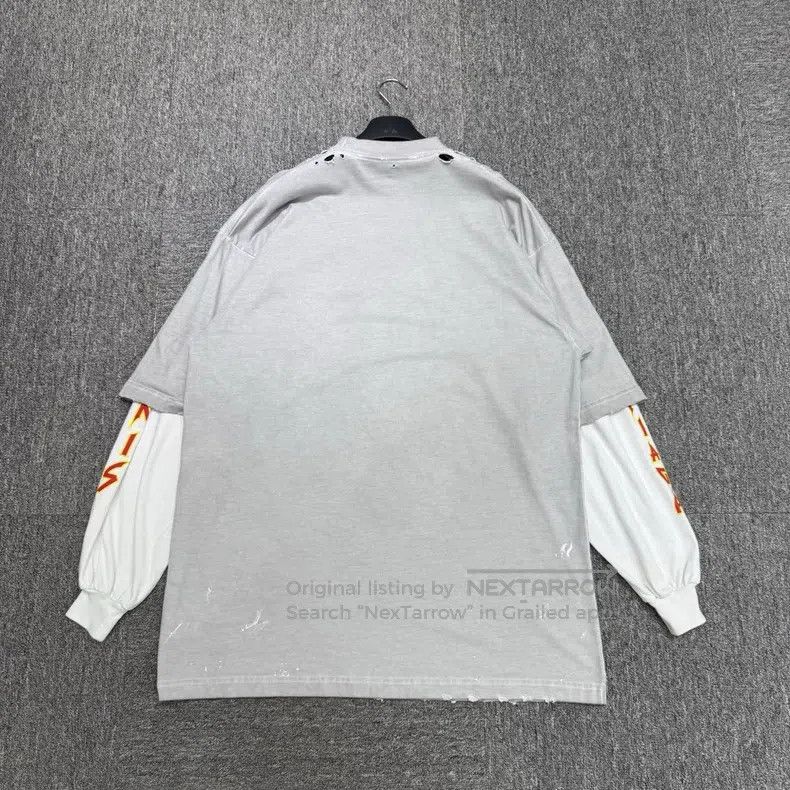 Balenciaga Balenciaga Letter Printed Fake Two-Piece Shirt Size US S / EU 44-46 / 1 - 5 Thumbnail