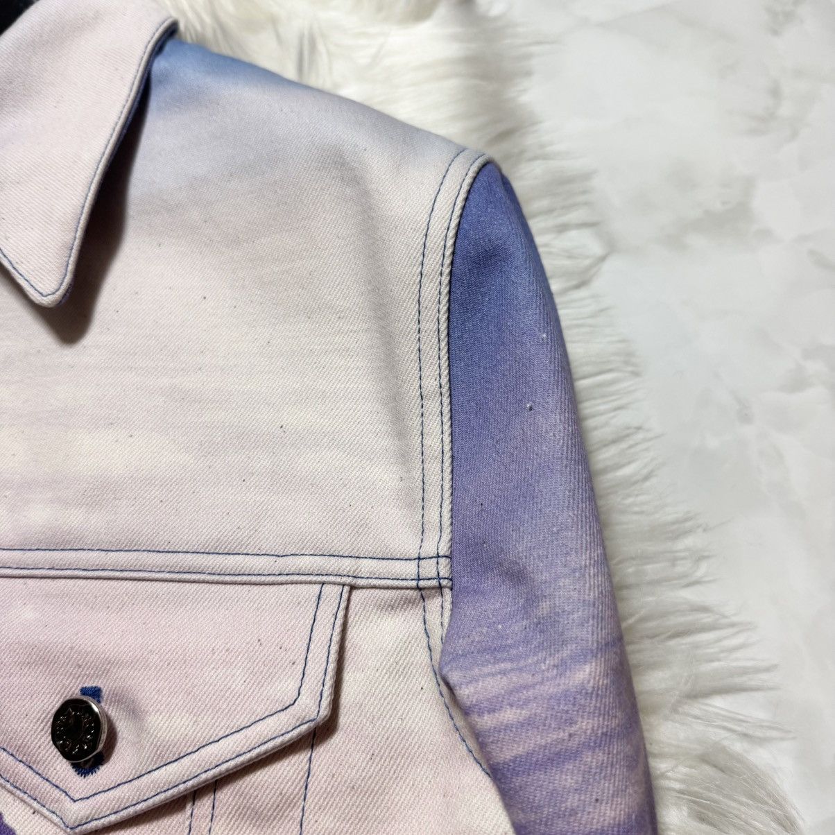 Louis Vuitton New Louis Vuitton Landscape Denim Jacket Monogram Leater Size US M / EU 48-50 / 2 - 16 Thumbnail