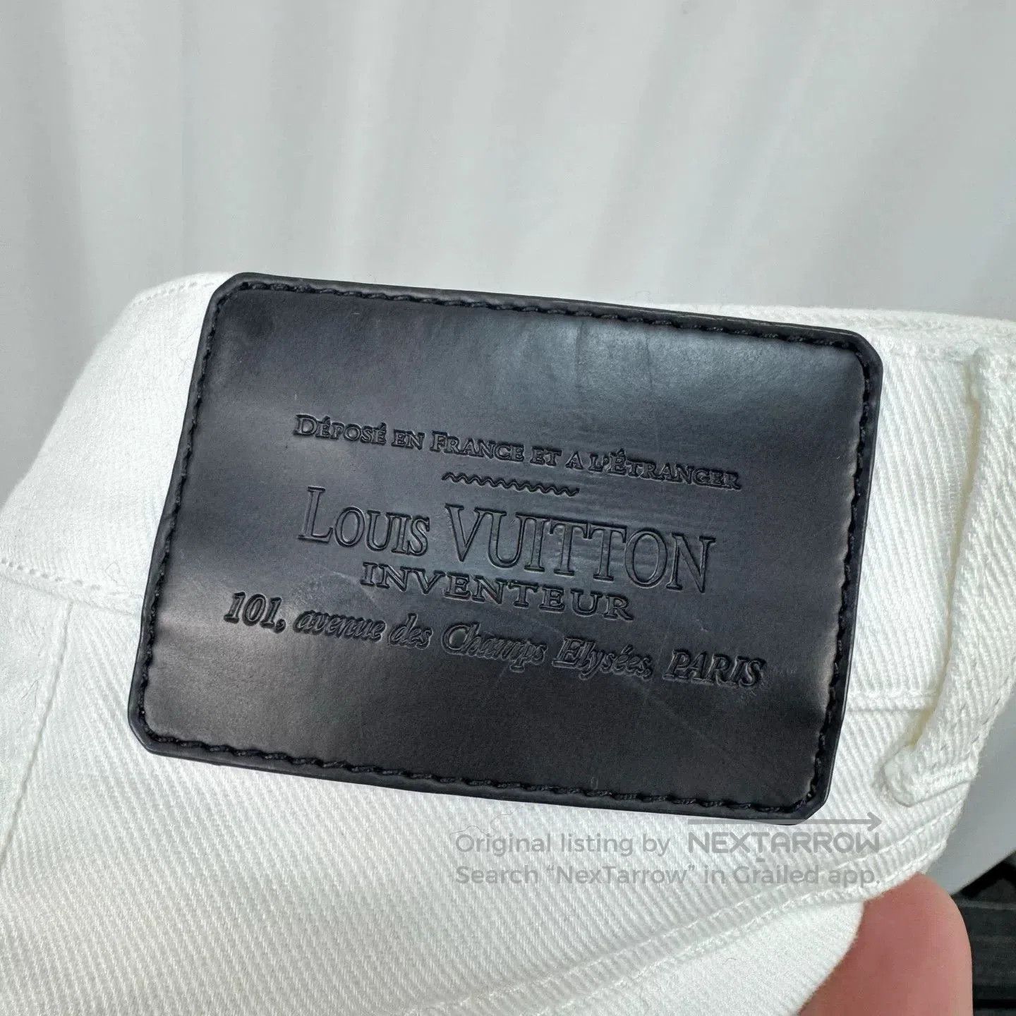 Louis Vuitton Louis Vuitton White Monogram Denim Pants. Size US 40 / EU 56 - 8 Thumbnail