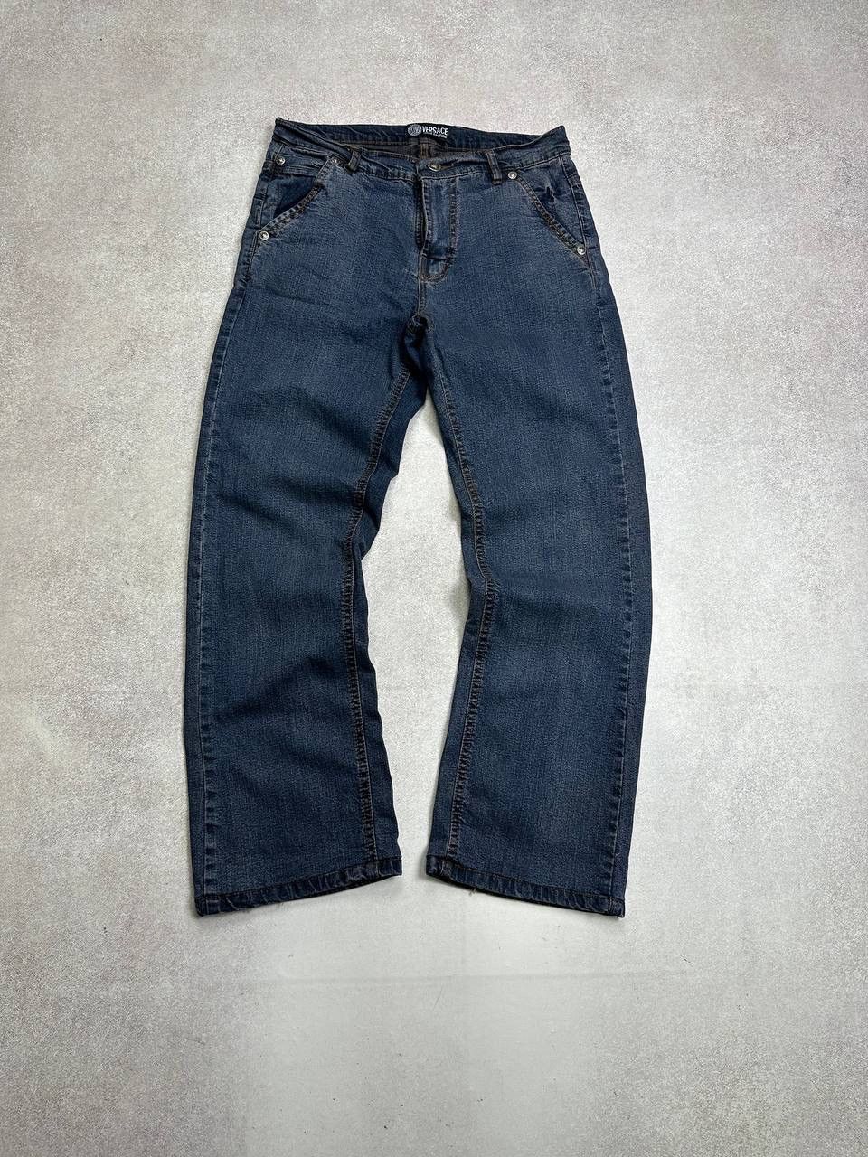 Versace Vintage Versace Big Logo Medusa Y2K Denim Jeans 30 Size US 30 / EU 46 - 6 Thumbnail