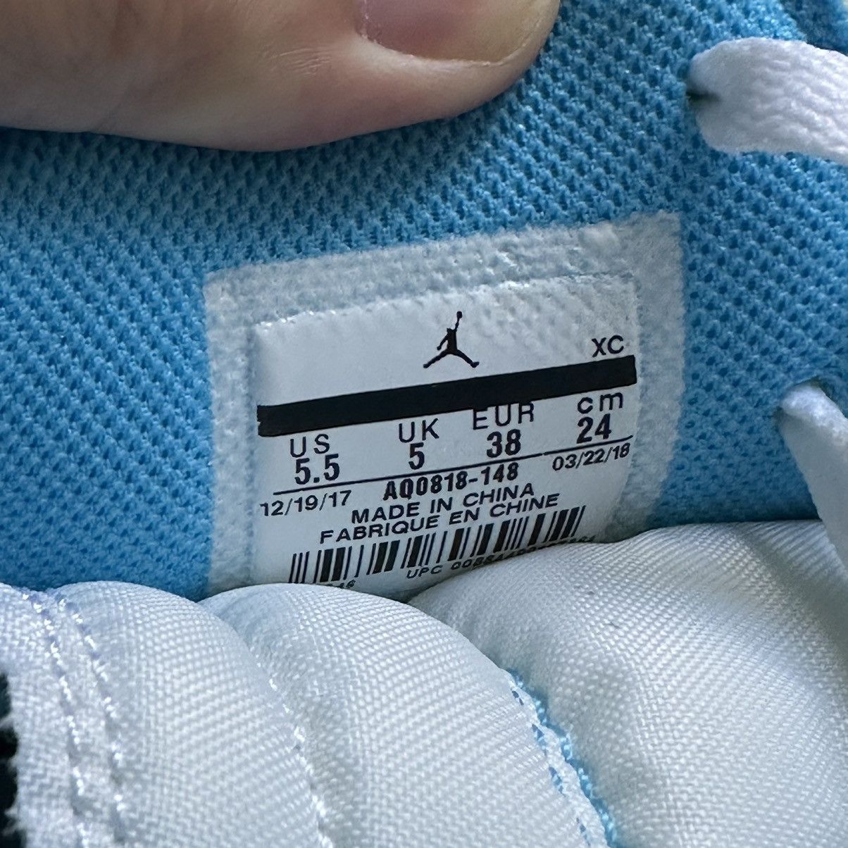 Jordan Brand × Off-White × Virgil Abloh Jordan 1 Retro High Off-White University Blue Size US 7 / IT 37 - 9 Thumbnail