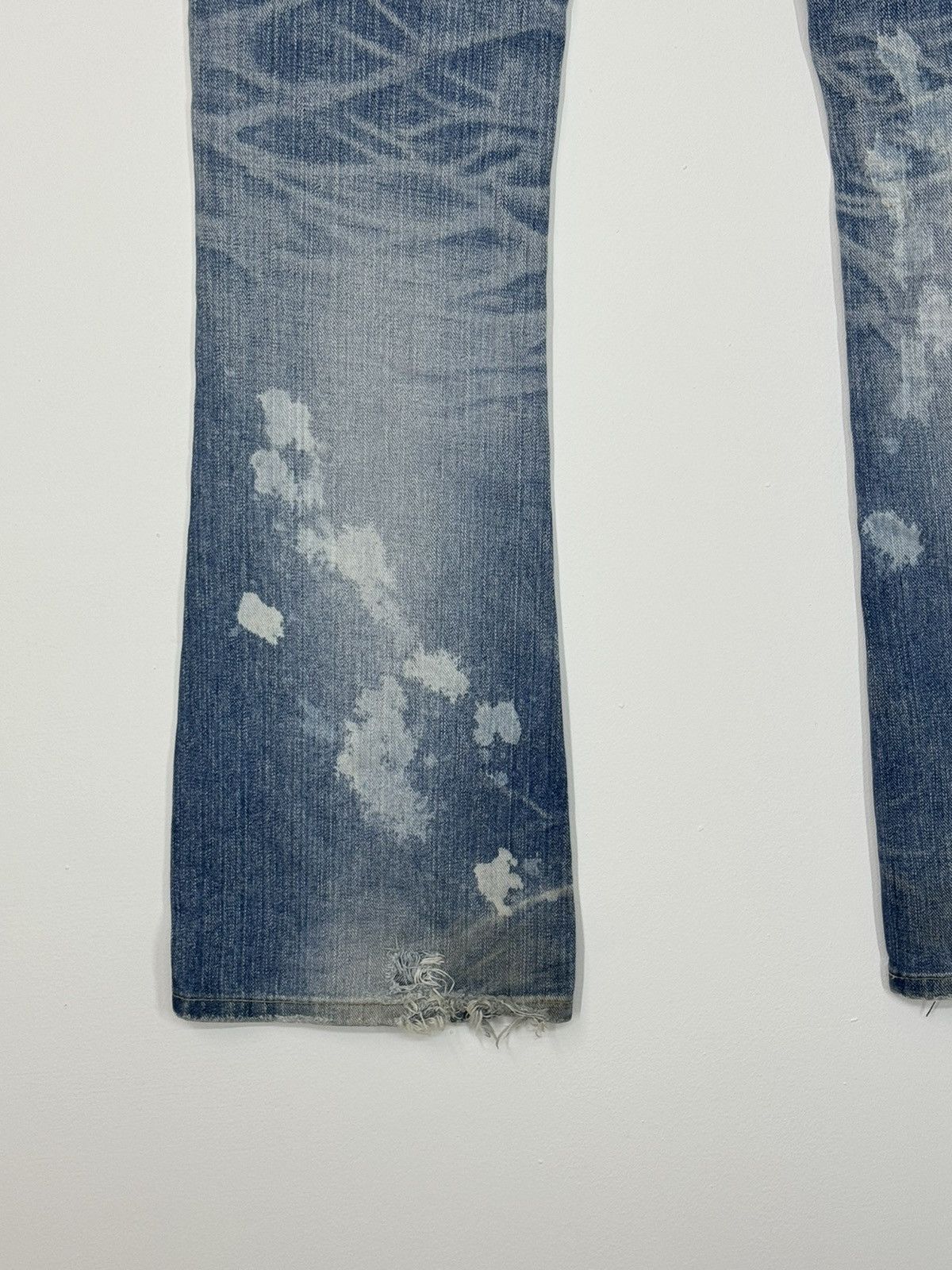 If Six Was Nine × Lee × Vintage Flare Lee Raider Muddy Acid Wash Boot Cut Style Denim Size US 29 - 16 Thumbnail