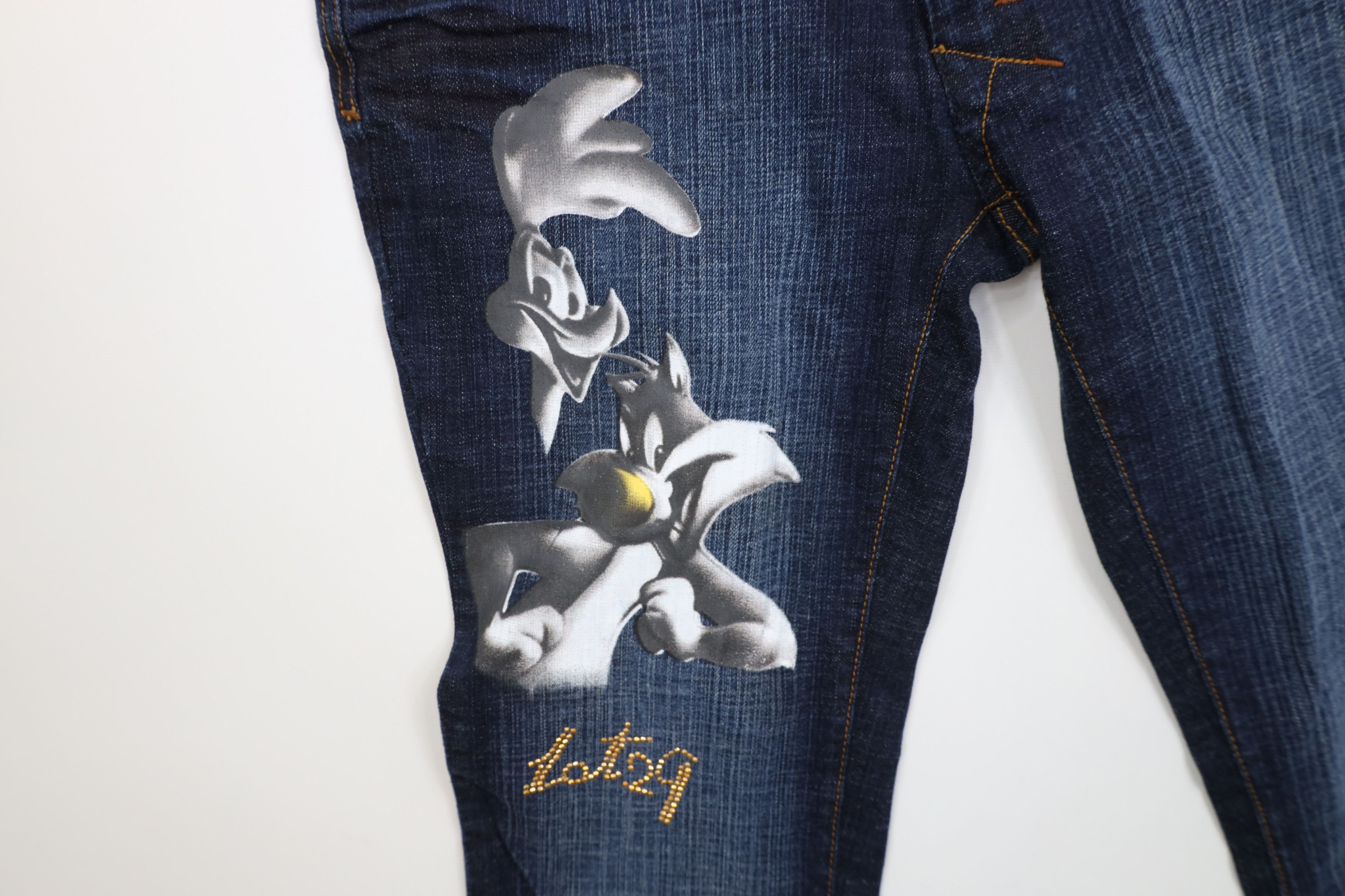 Vintage Deadstock Vintage Y2K Lot 29 Flared Wide Leg Jeans Size 30" / US 8 / IT 44 - 5 Thumbnail