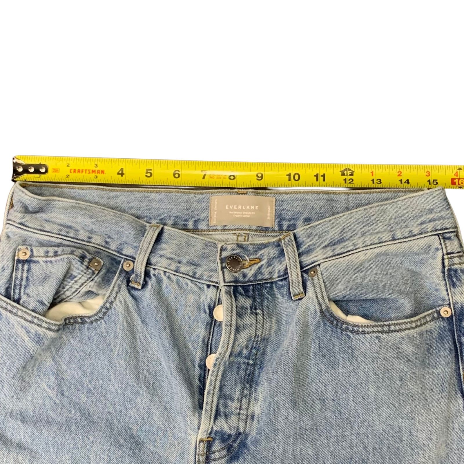 Everlane The Relaxed Straight Fit Jeans W/ Button Fly | Everlane Size 26" / US 2 / IT 38 - 5 Thumbnail