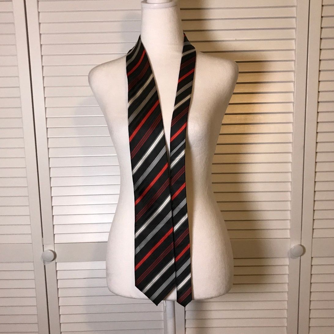 George George Bold Striped Classic Wide Mens Necktie Size ONE SIZE - 2 Thumbnail
