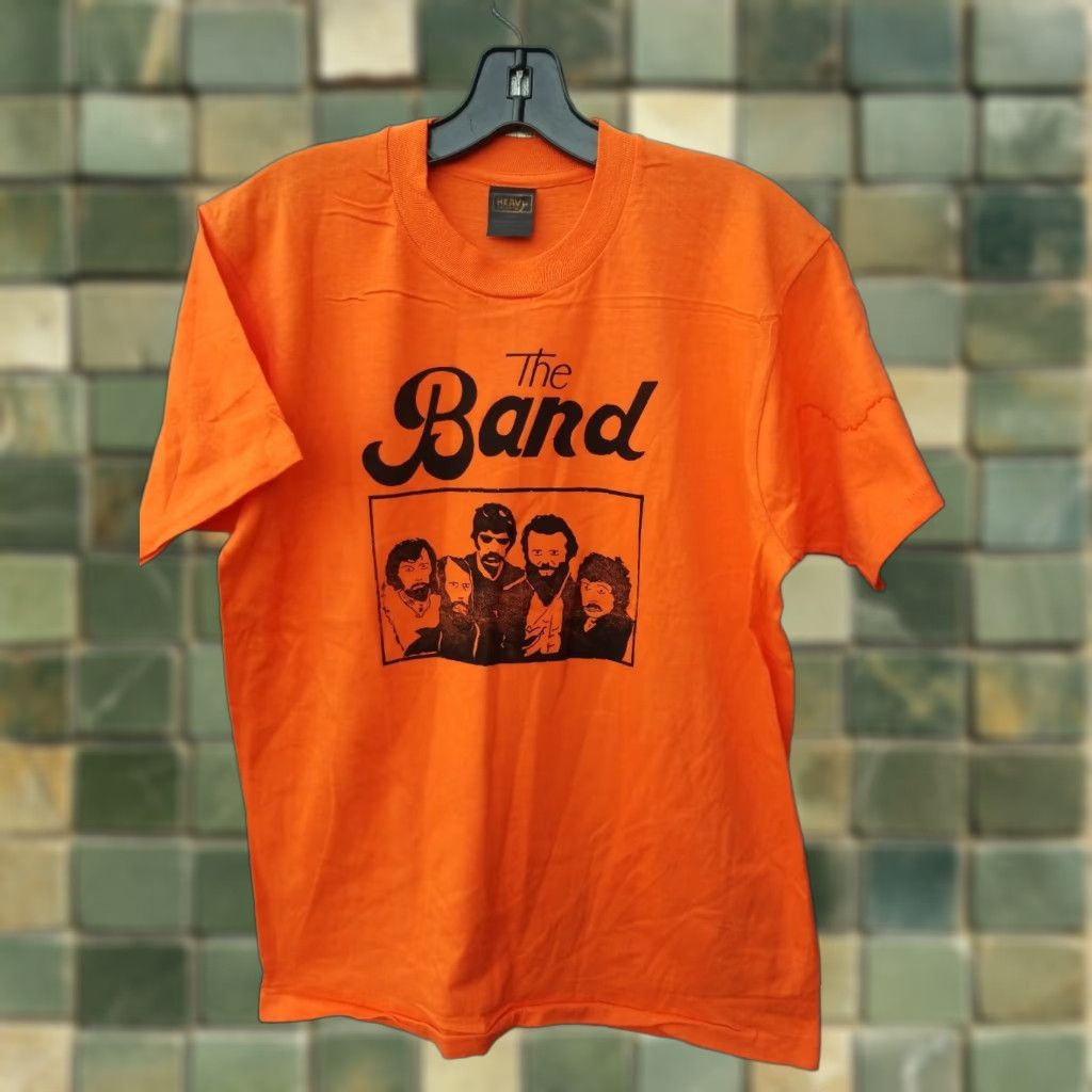 Vintage VINTAGE The Band ROCK CONCERT TOUR SHIRT DEADSTOCK LARGE Shirt Mens Band Merch Orange 70s 80s Size US L / EU 52-54 / 3 - 1 Thumbnail