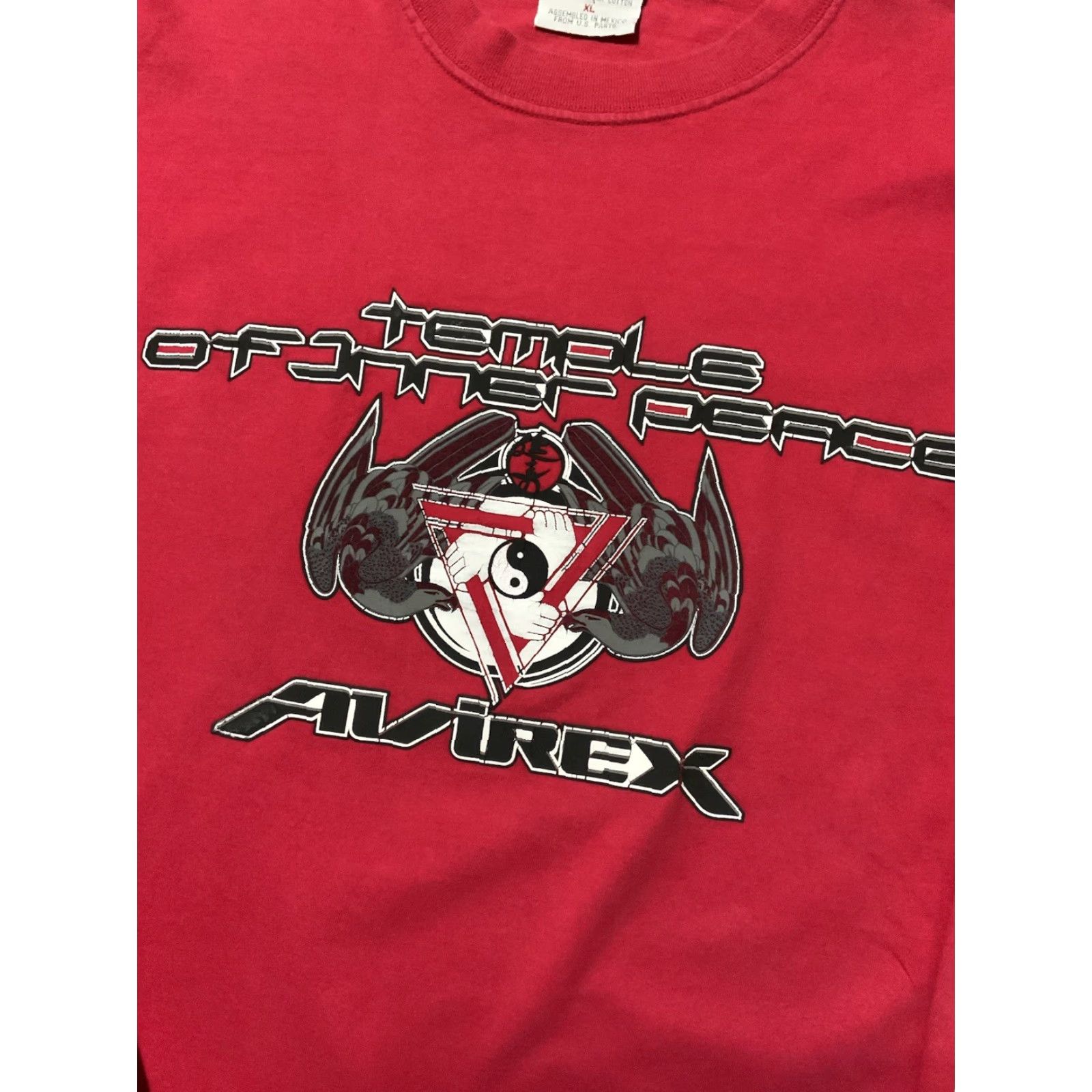 Avirex VINTAGE Avirex Long Sleeve T-Shirt Red XL Yin Yang Temple Of Inner Peace 90s 2000s Mens Size US XL / EU 56 / 4 - 5 Thumbnail
