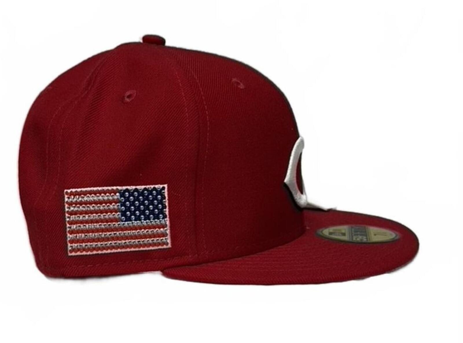 New Era New Era x Swarovski x Cincinnati Reds USA Flag 59FIFTY 7 1/4 Size ONE SIZE - 1 Thumbnail