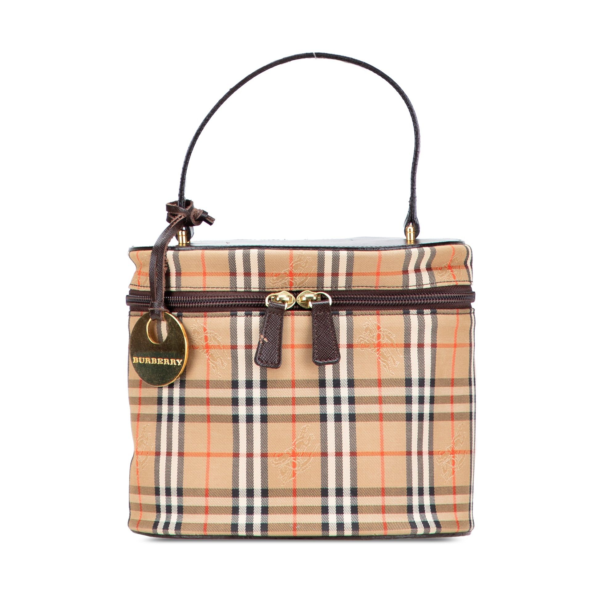 Burberry Haymarket Check Canvas Vanity Bag Size ONE SIZE - 1 Thumbnail