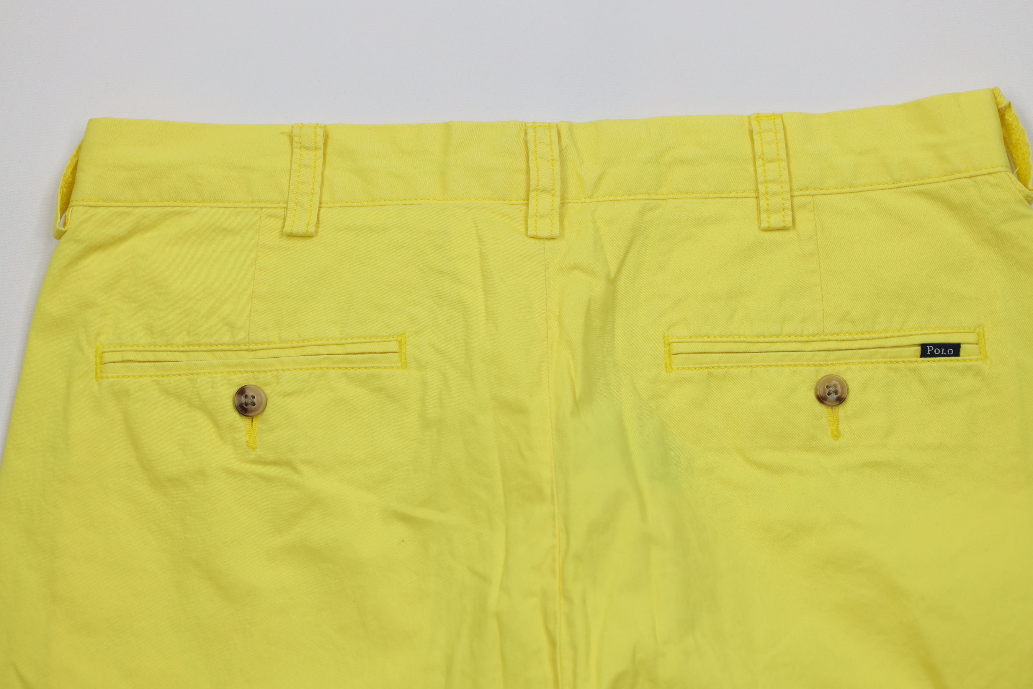 Ralph Lauren Vintage 90s Ralph Lauren Above Knee Chino Golf Shorts Yellow Size US 30 / EU 46 - 10 Thumbnail