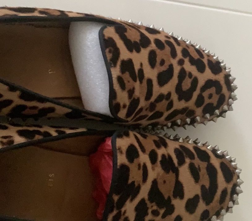 Christian Louboutin CLouboutin Leopard Print pony hair men’s Spike Loafers Size US 9 / EU 42 - 8 Thumbnail