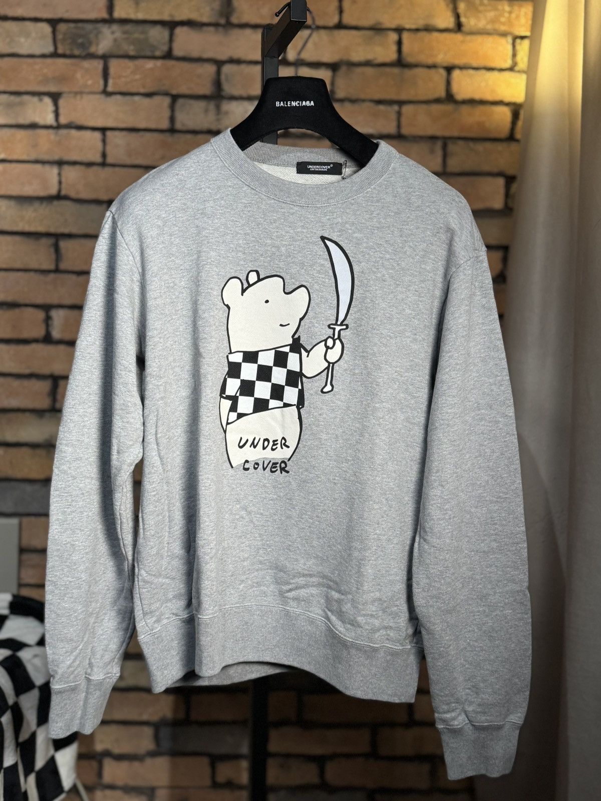 Undercover NEW $473 TEDDY POOH BEAR SWEATER BALANCE AND CHAOS PULLOVER Size US L / EU 52-54 / 3 - 1 Thumbnail