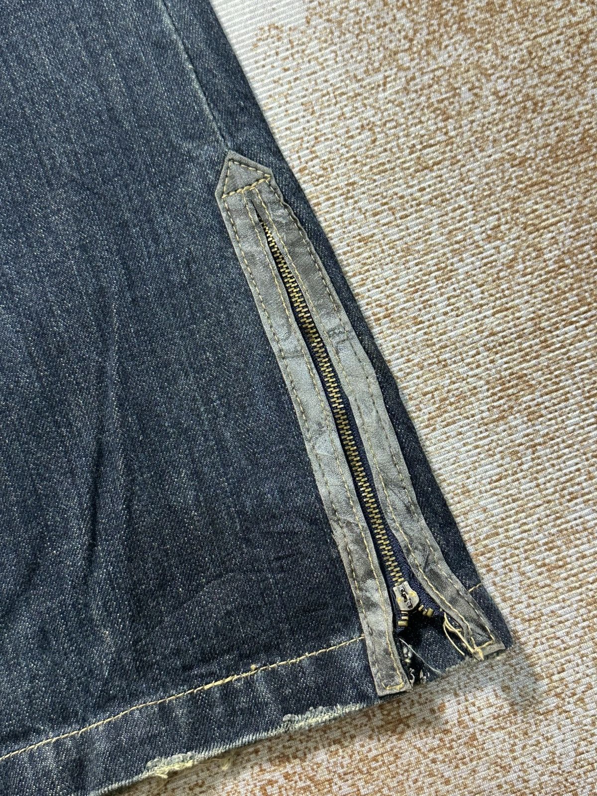 GOSTAR DE FUGA 2000s Flare Fuga Black Stone Washed Denim Jeans Size US 36 / EU 52 - 5 Thumbnail