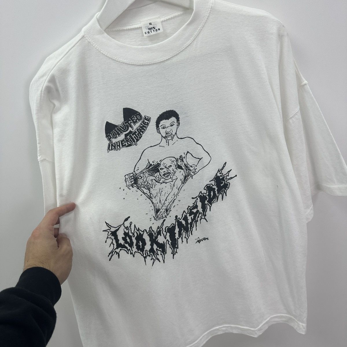 Band Tees Vintage 90s Polluted Inheritance Look Inside Escape tee rock Size US XL / EU 56 / 4 - 5 Thumbnail