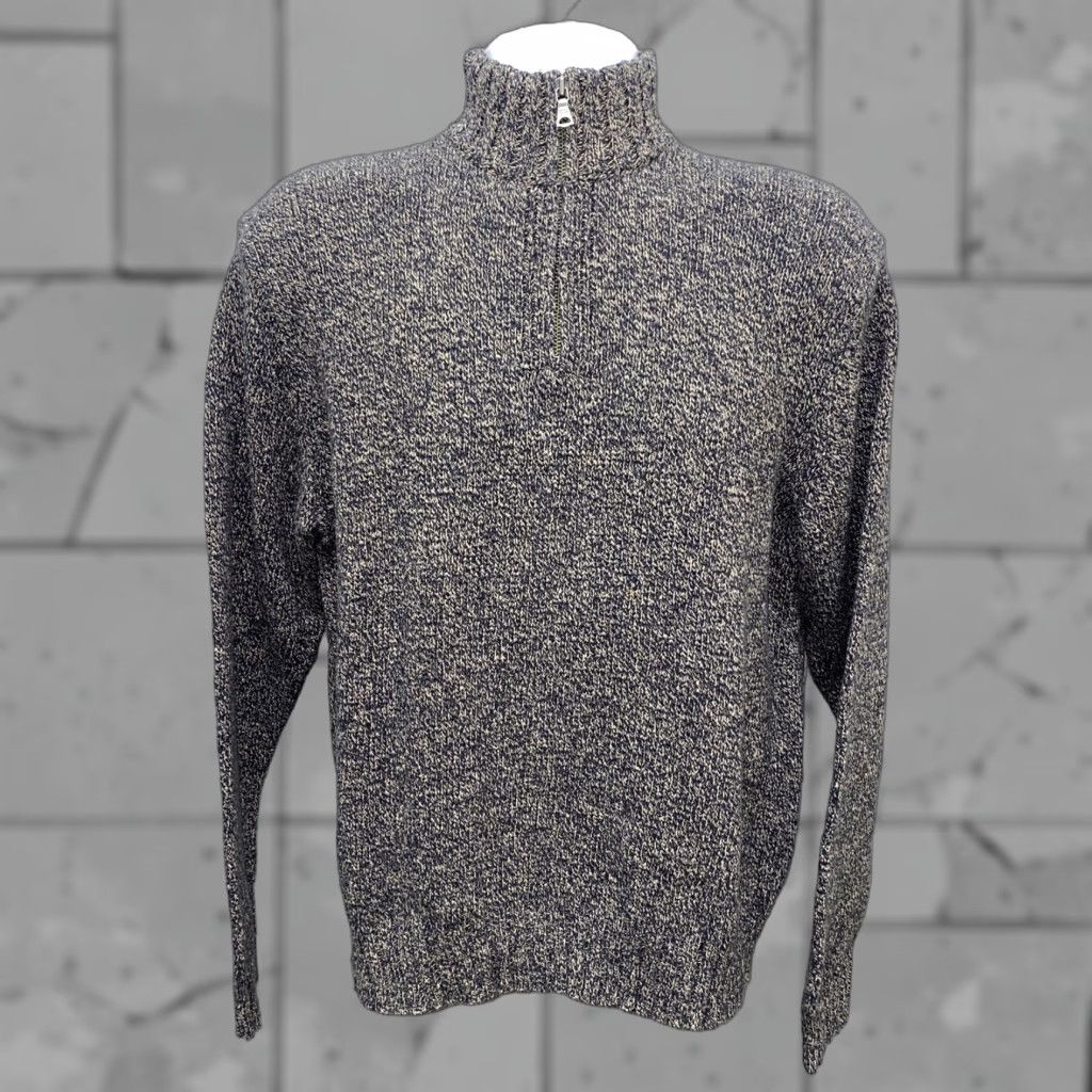 Polo Ralph Lauren Polo Ralph Lauren Sweater Shirt 1/2 Zip Pullover Mens L Beige/Black Cotton Size US L / EU 52-54 / 3 - 1 Thumbnail