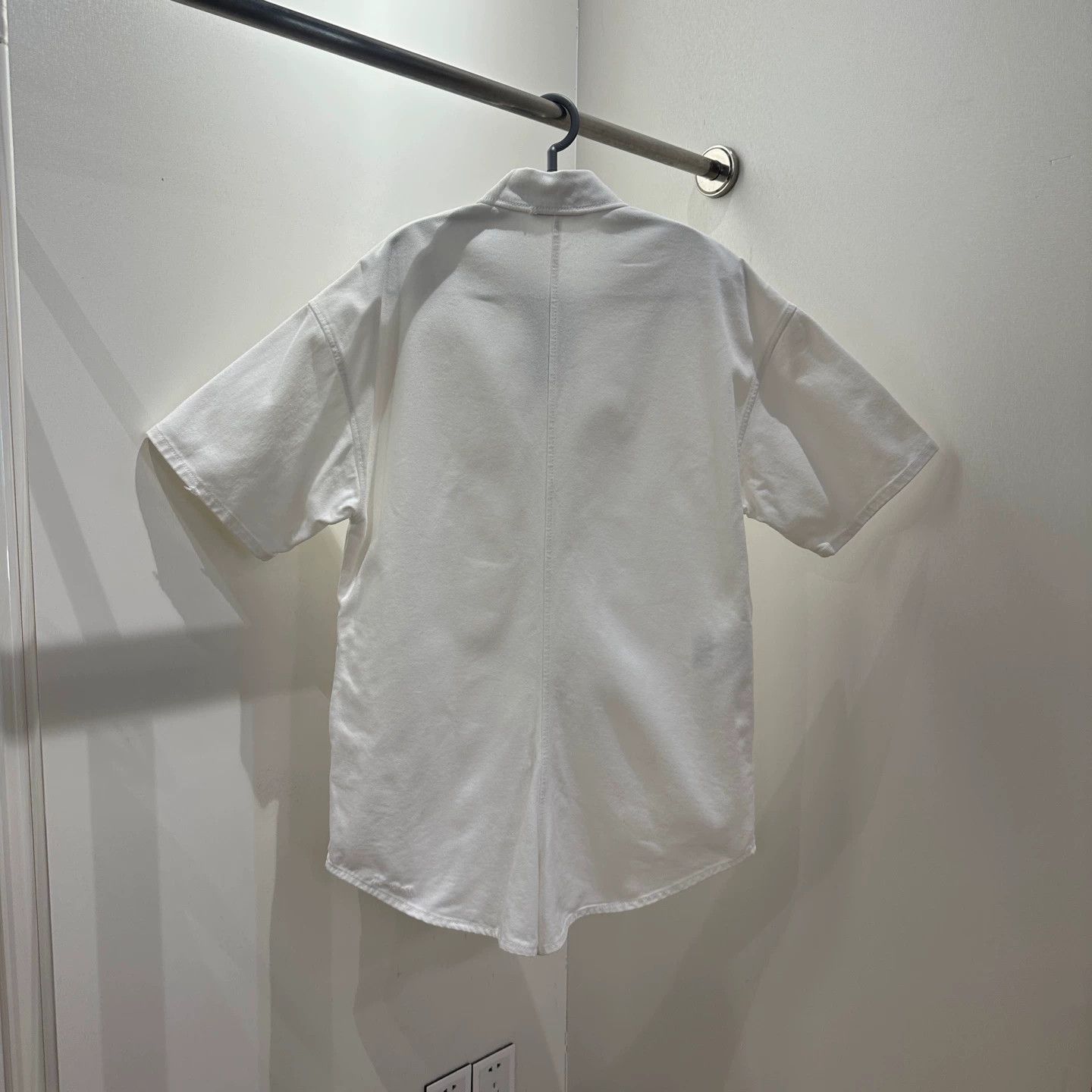 Prada Prada White Denim Jumpsuit 40 apr745 Size 27" / US 4 / IT 40 - 2 Thumbnail