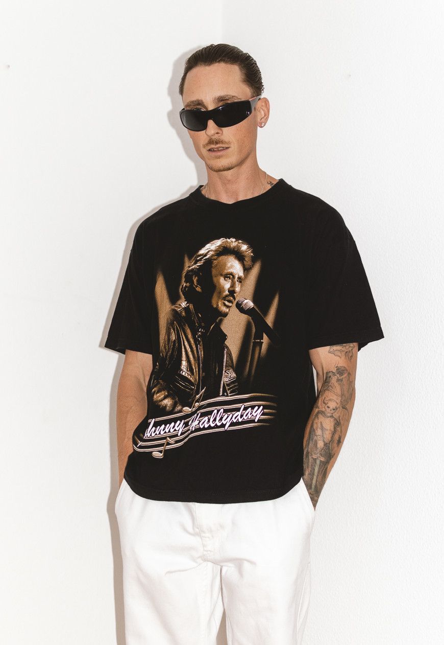 Vintage Y2K Oversized Johnny Hallyday Rock Band Graphic Shirt Size US XL / EU 56 / 4 - 1 Thumbnail