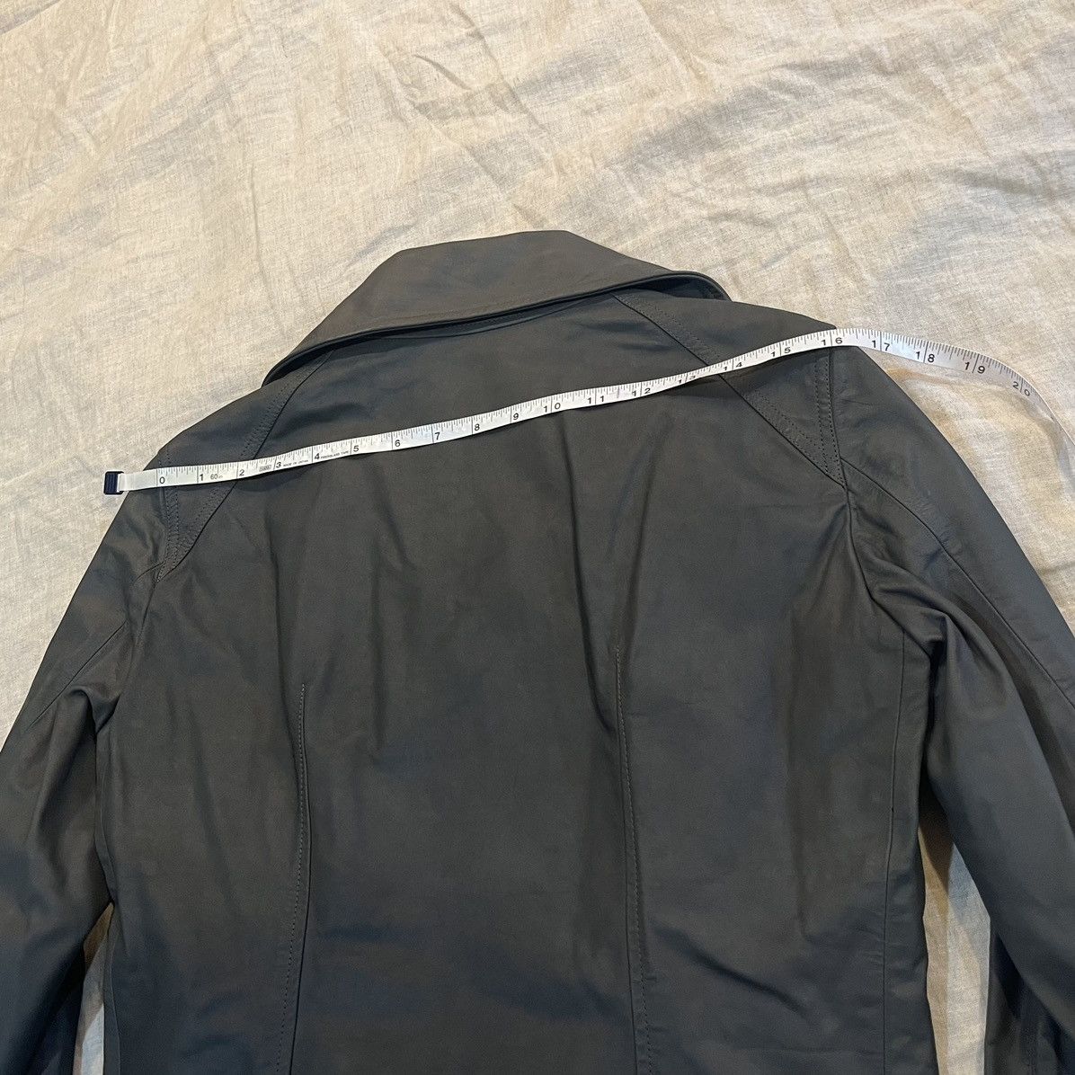 Rick Owens FW13 “PLINTH” Petrol Leather Intarsia Jacket Size US S / EU 44-46 / 1 - 13 Thumbnail