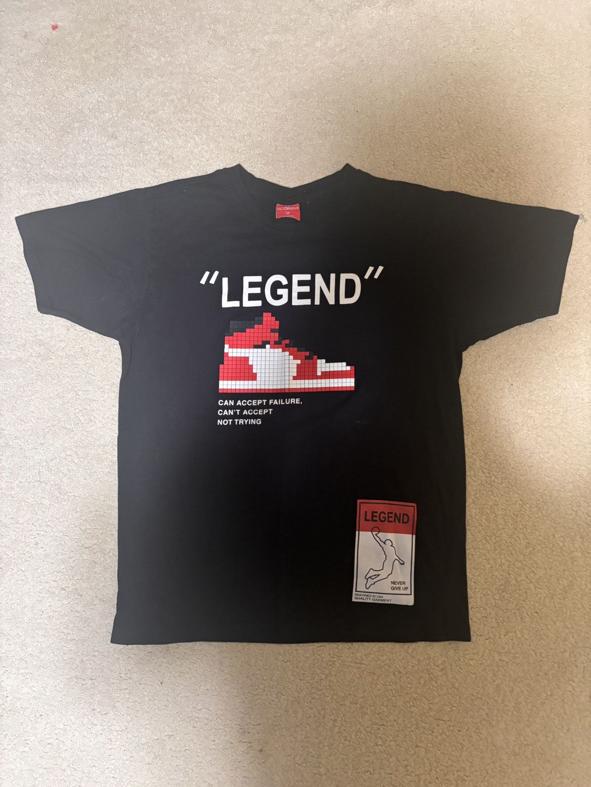Other Victorious Men's Casual Legend 3D Pixel Design T-Shirt M Size US M / EU 48-50 / 2 - 1 Thumbnail