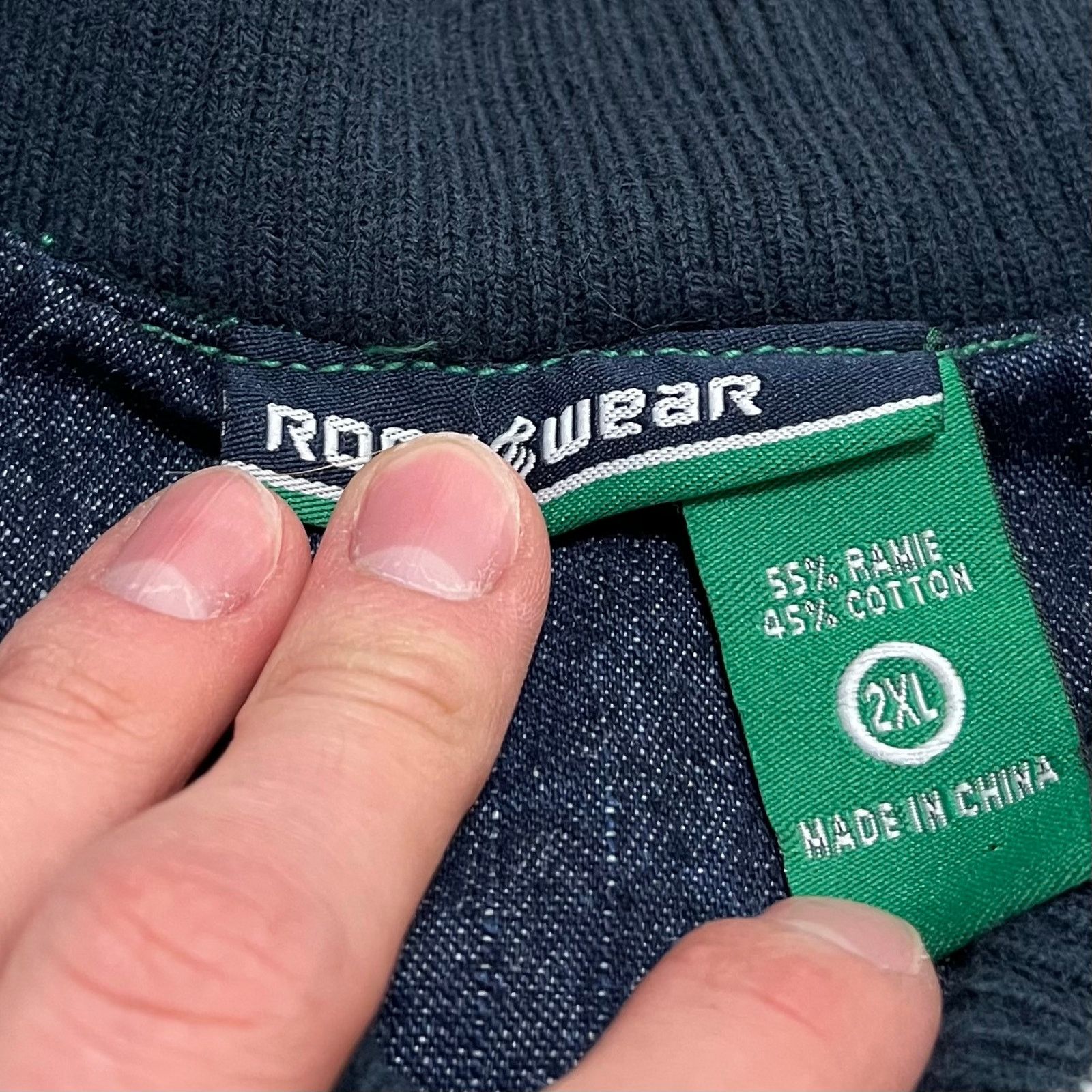 Rocawear Rocawear Y2K Oversized Denim Lettermen Style Jacket 2XL Size US XXL / EU 58 / 5 - 4 Thumbnail