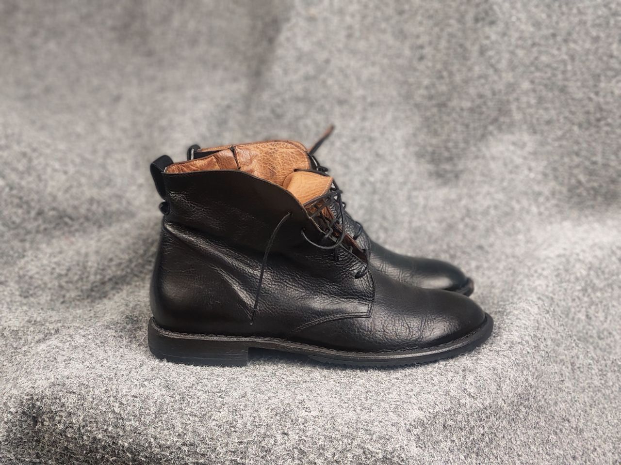 MoMA Moma Design Vintage Black leather boots Moto Style A.S.98 | Grailed