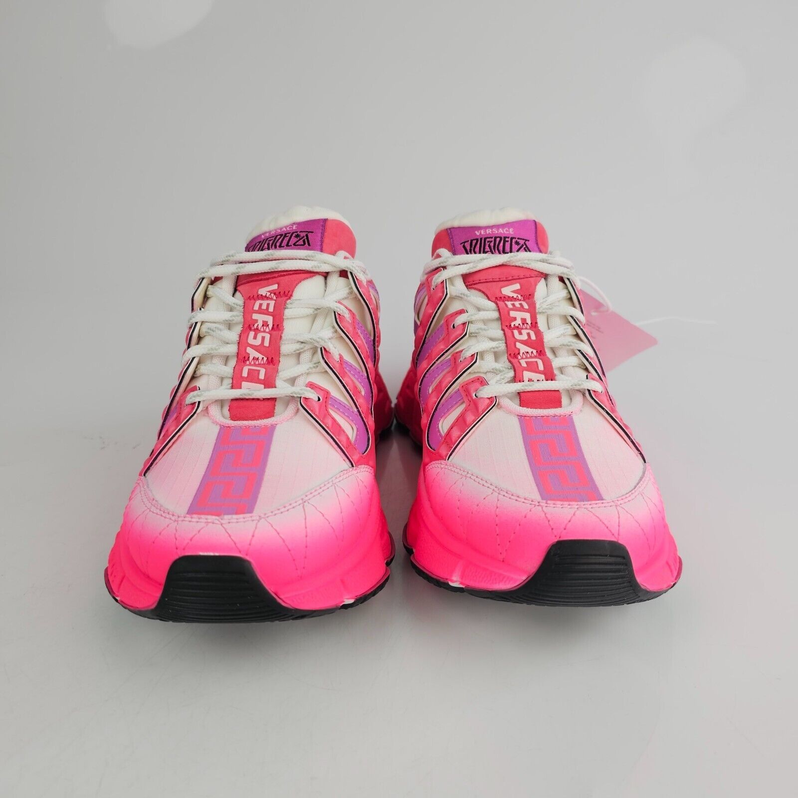 Versace Versace Trigreca Pink Low Top Sneakers New Size US 12 / IT 42 - 9 Thumbnail