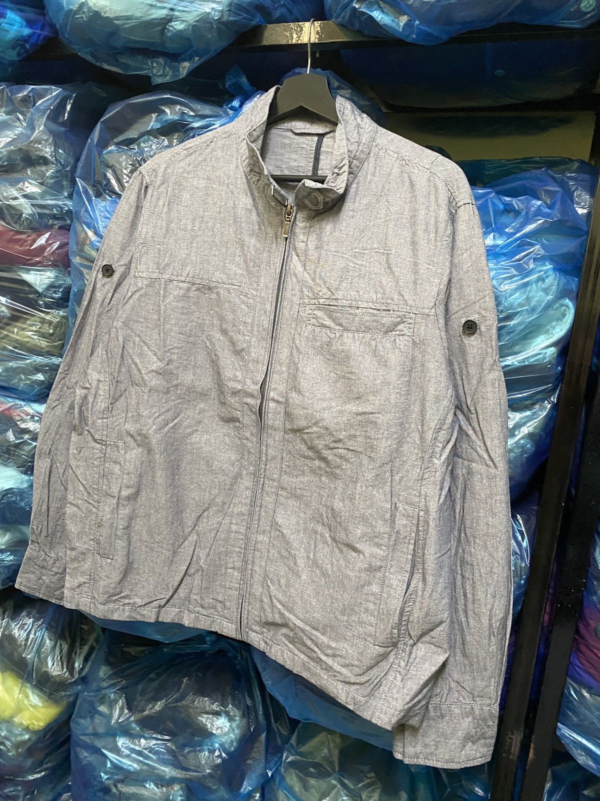 Kansai Yamamoto Vintage SISSY by Kansai Yamamoto Gray Cotton Zip Jacket Size US L / EU 52-54 / 3 - 4 Thumbnail